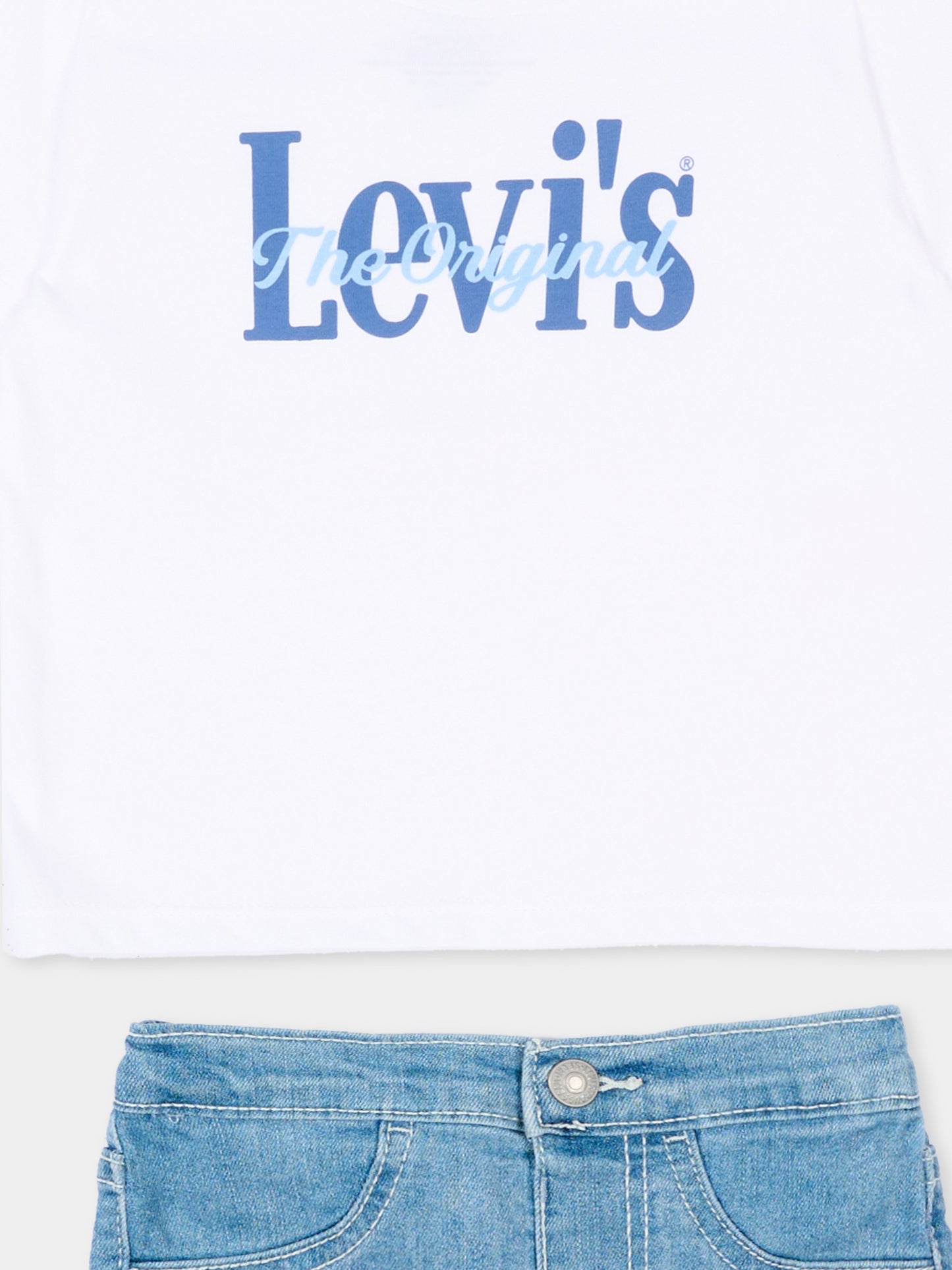 Completo multicolor per neonato con logo,Levi's Kids,6EP622 W1T