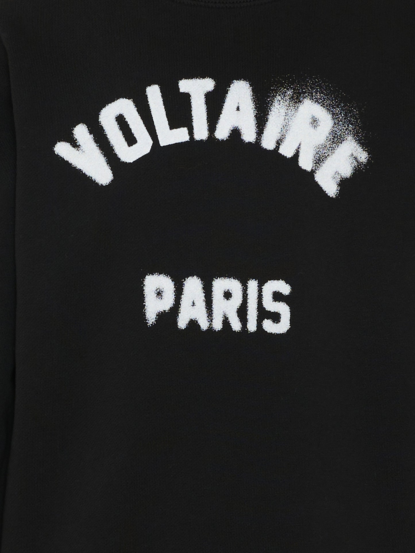 Felpa nera per bambino con logo,Zadig & Voltaire Kids,X60600 09B