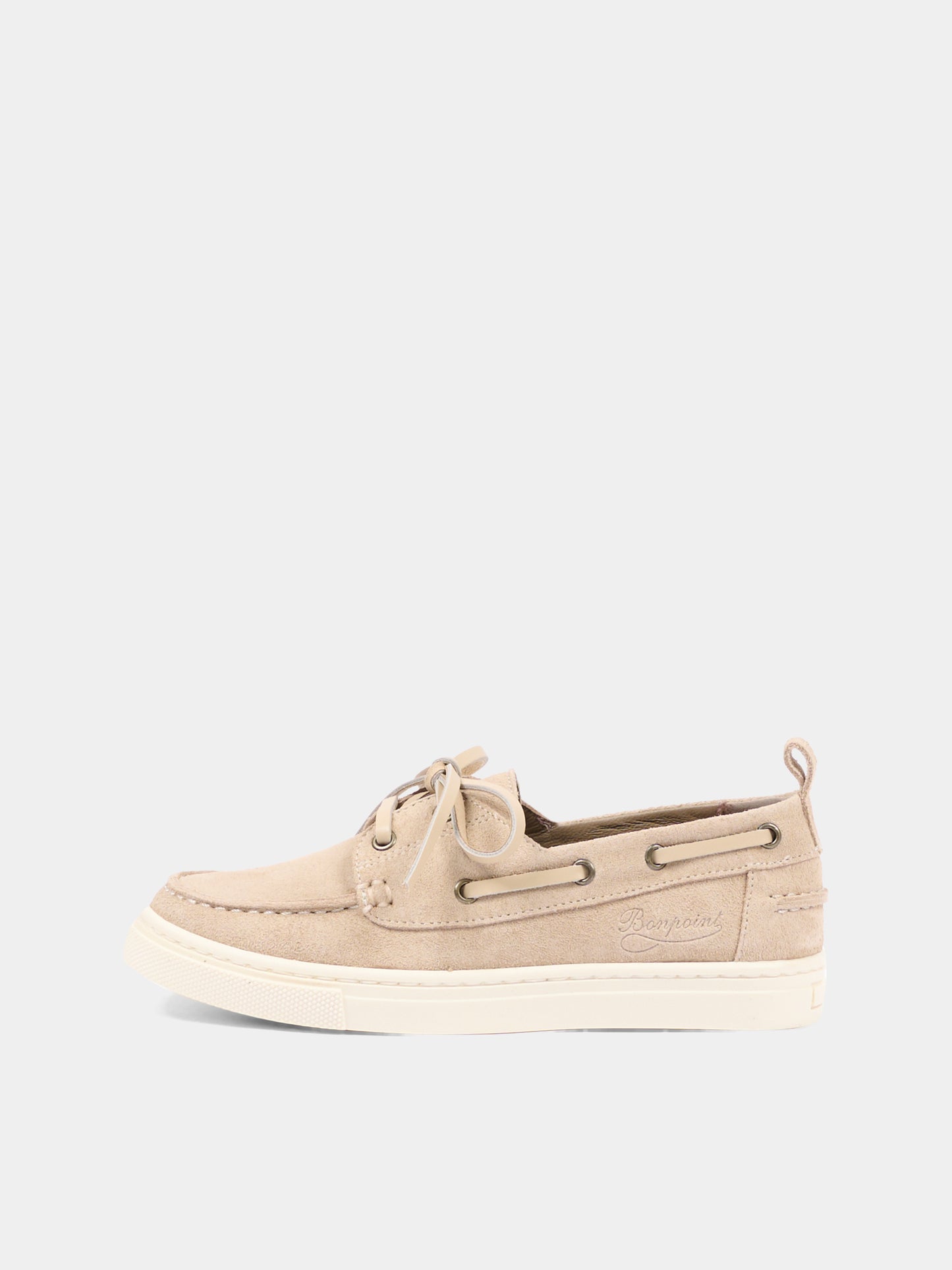 Mocassini beige per bambino con logo,Bonpoint,S06BSOL00002 060