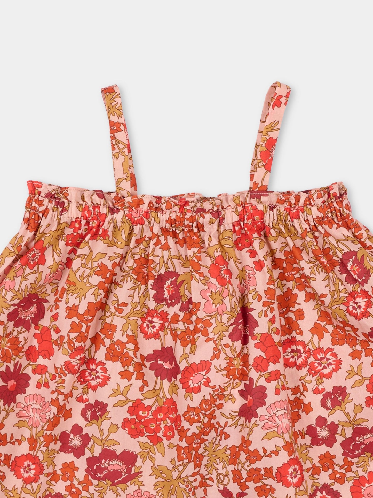 Top multicolor per neonata con stampa floreale,Bonpoint,S06XBLW00010 520