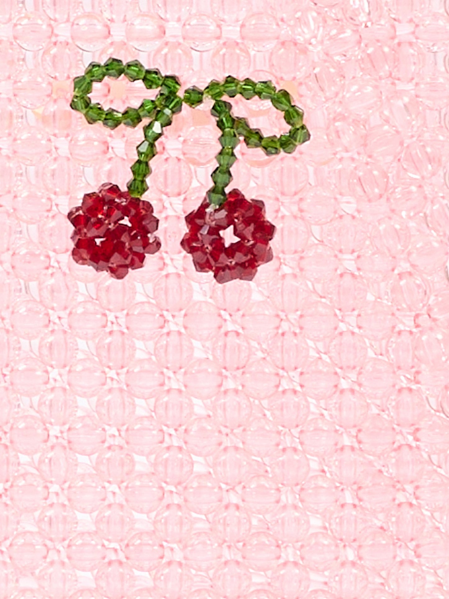 Sac rose pour fille avec des cerises