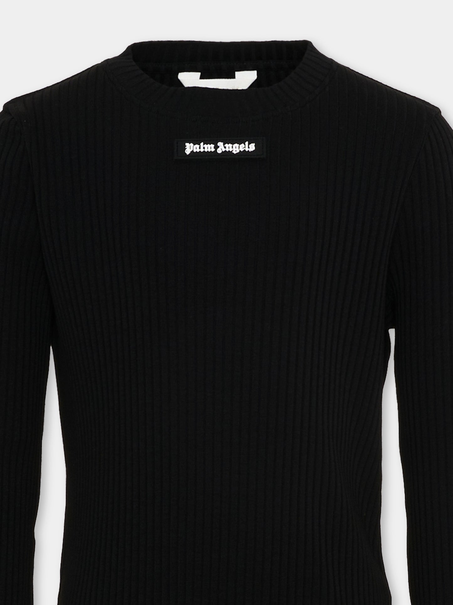 Vestito nero Palm Angels per bambina,Palm Angels,PGDB025S26JER001 110