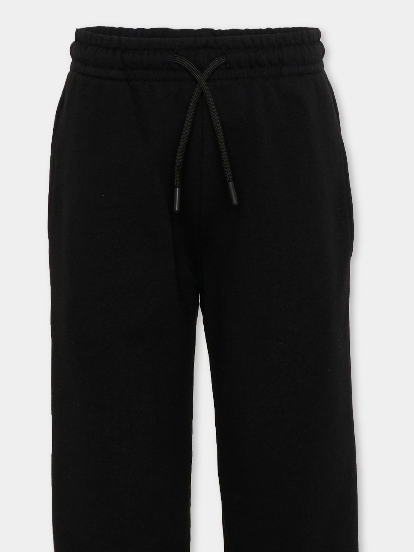Pantaloni sportivi nero per bambini con logo,Msgm Kids,S6MSJUFP014 110