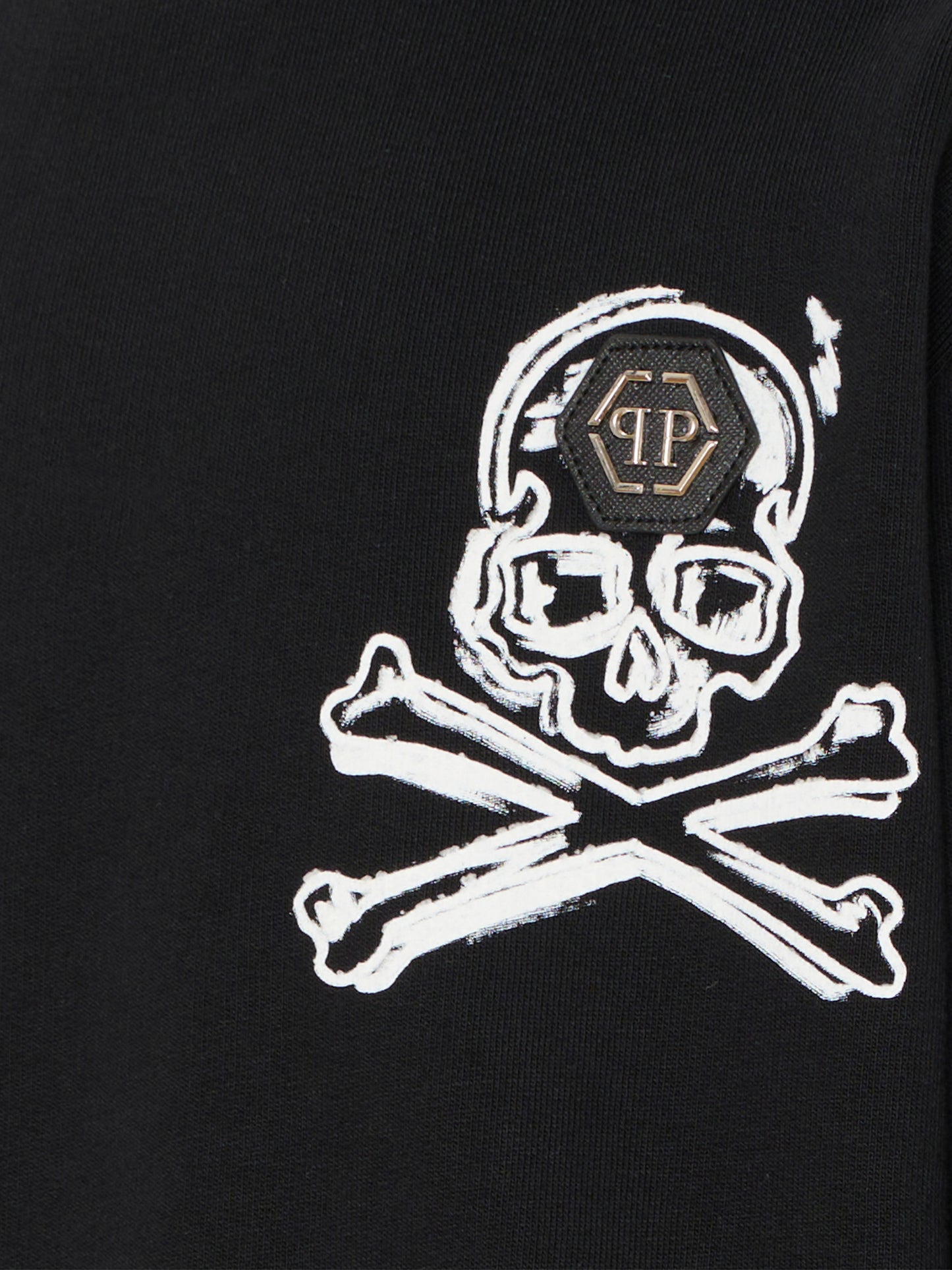 Felpa nera per bambino con teschio,Philipp Plein Junior,S6PHJBSW042 110