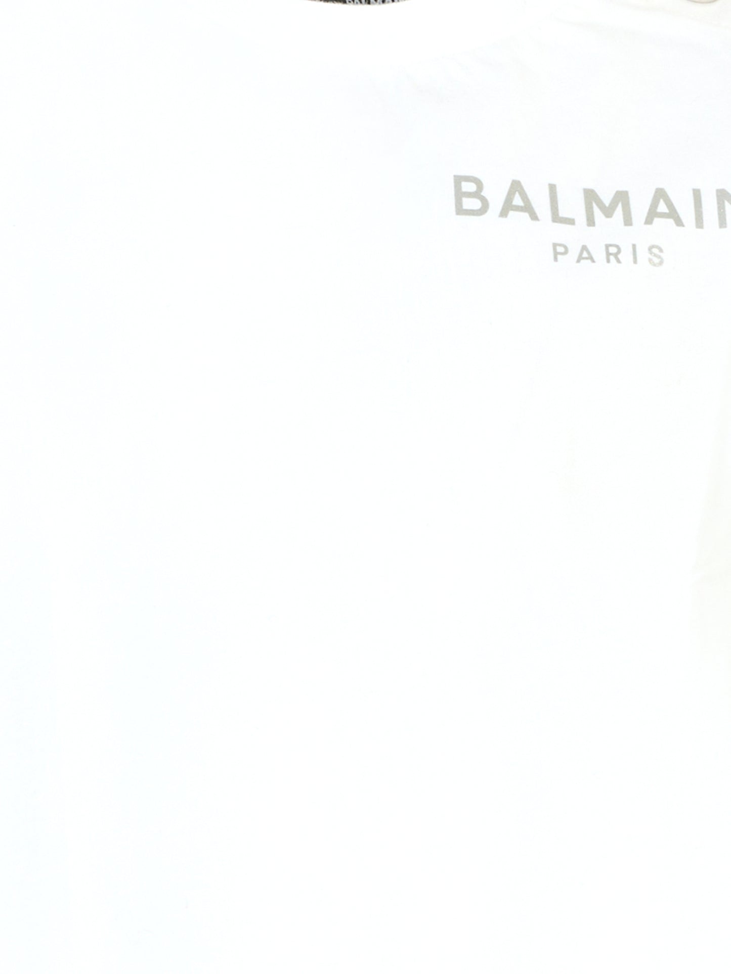 T-shirt bianca per bambini con logo,Balmain Kids,BT8A11 Z0057 100AG