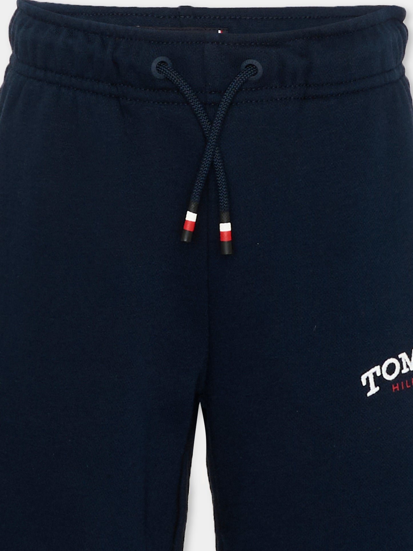 Shorts sportivi blu per bambino con logo,Tommy Hilfiger Junior,KB0KB10242 C1G