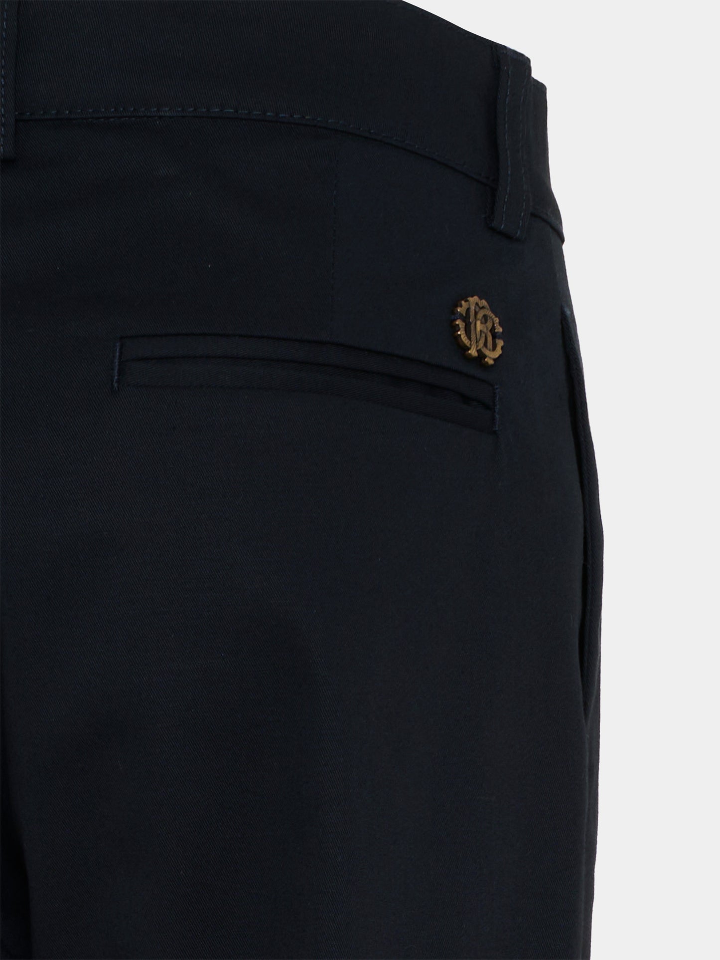 Pantaloni eleganti blu per bambino,Roberto Cavalli Kids,CBP26002PA BLUE PEACOAT