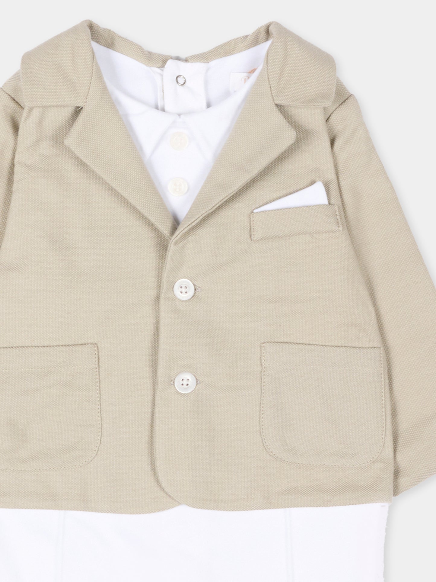 Completo elegante beige per neonato,Patachou,PAP MC4233395 061