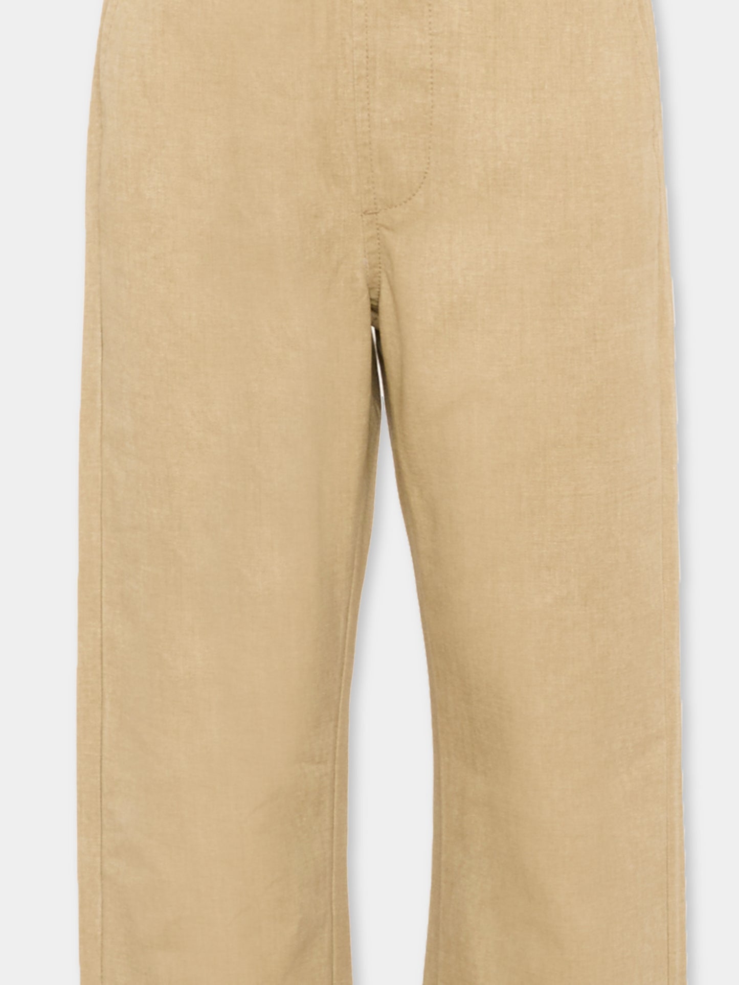 Pantalone marrone per bambino con levriero,Trussardi Junior,TIP26062PA BROWN INCENSE