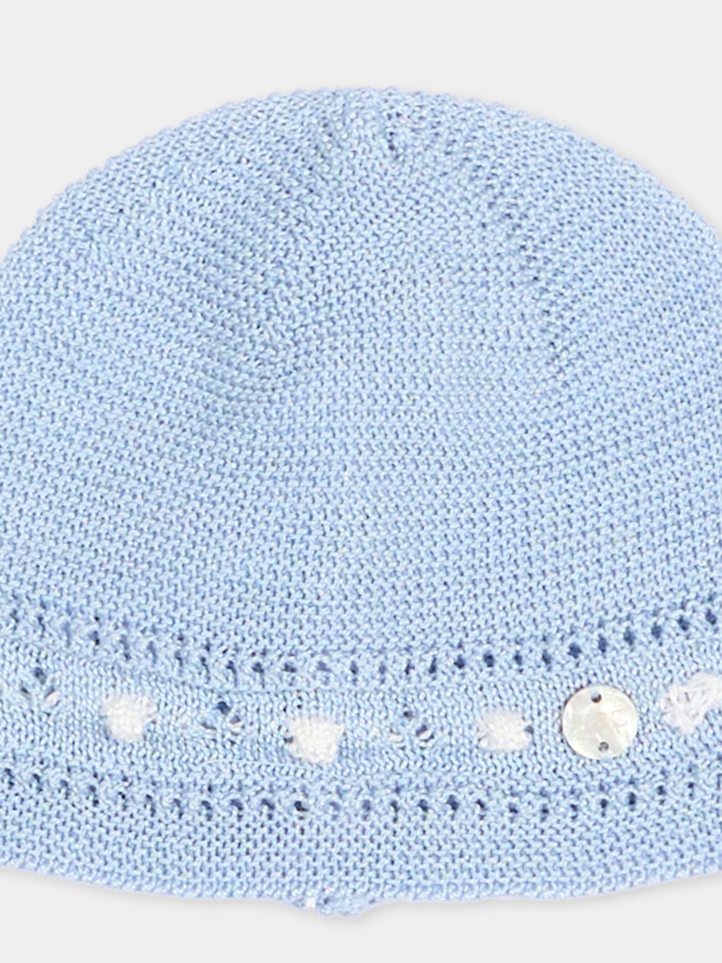Berretto celeste per neonato tricot,Paz Rodríguez,040 123256 80 H05