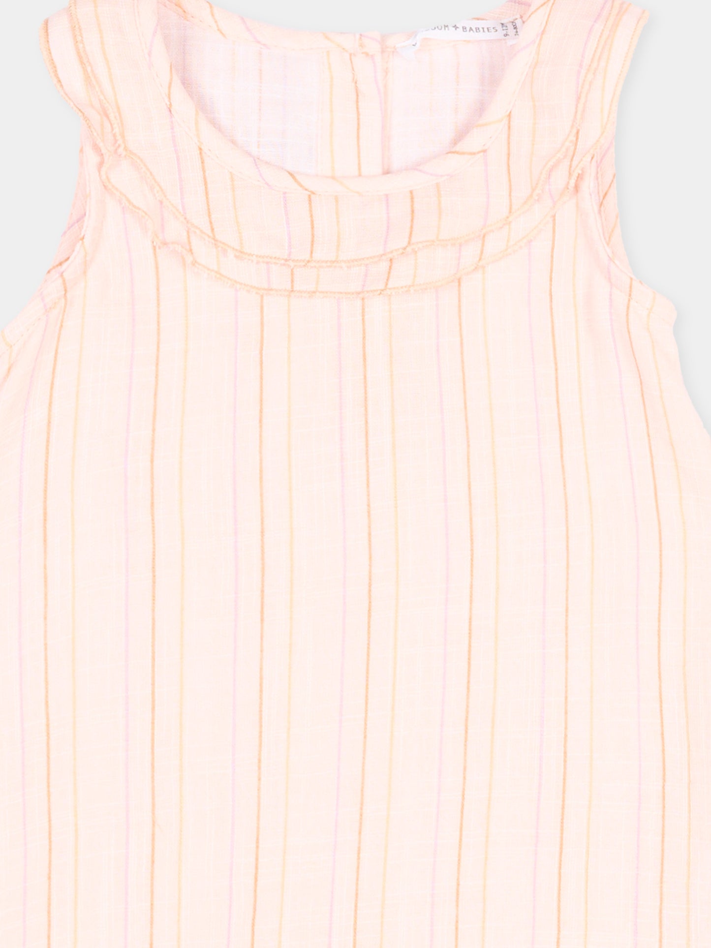 Vestito rosa a righe per neonata,Bamboom,1101TE00070 STRIPE PINK