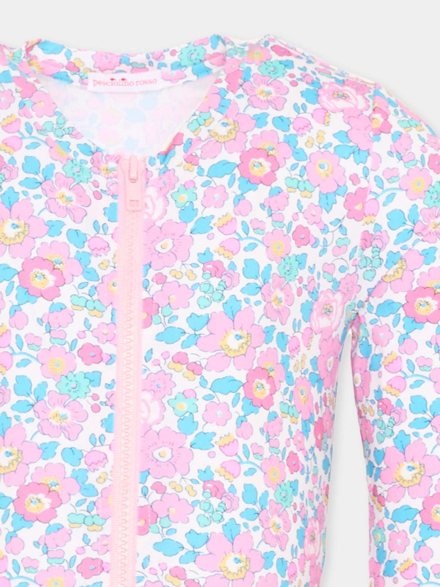 Muta multicolor per bambina floreale,Pesciolino Rosso,MUTA IN S 164