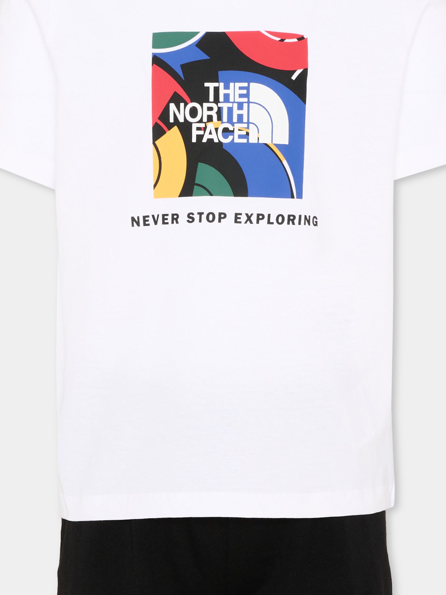 Completo sportivo bianco per bambino con logo,The North Face Kids,NF0A8G1HLA91