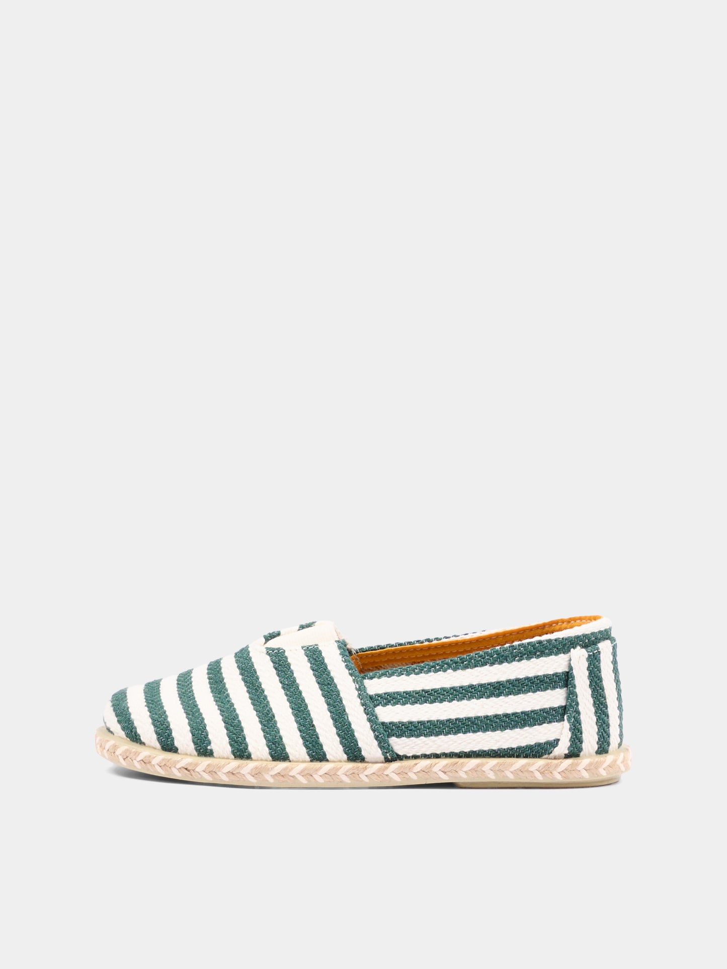 Espadrillas verde per bambini a righe,Pisamonas,1330 VERDE