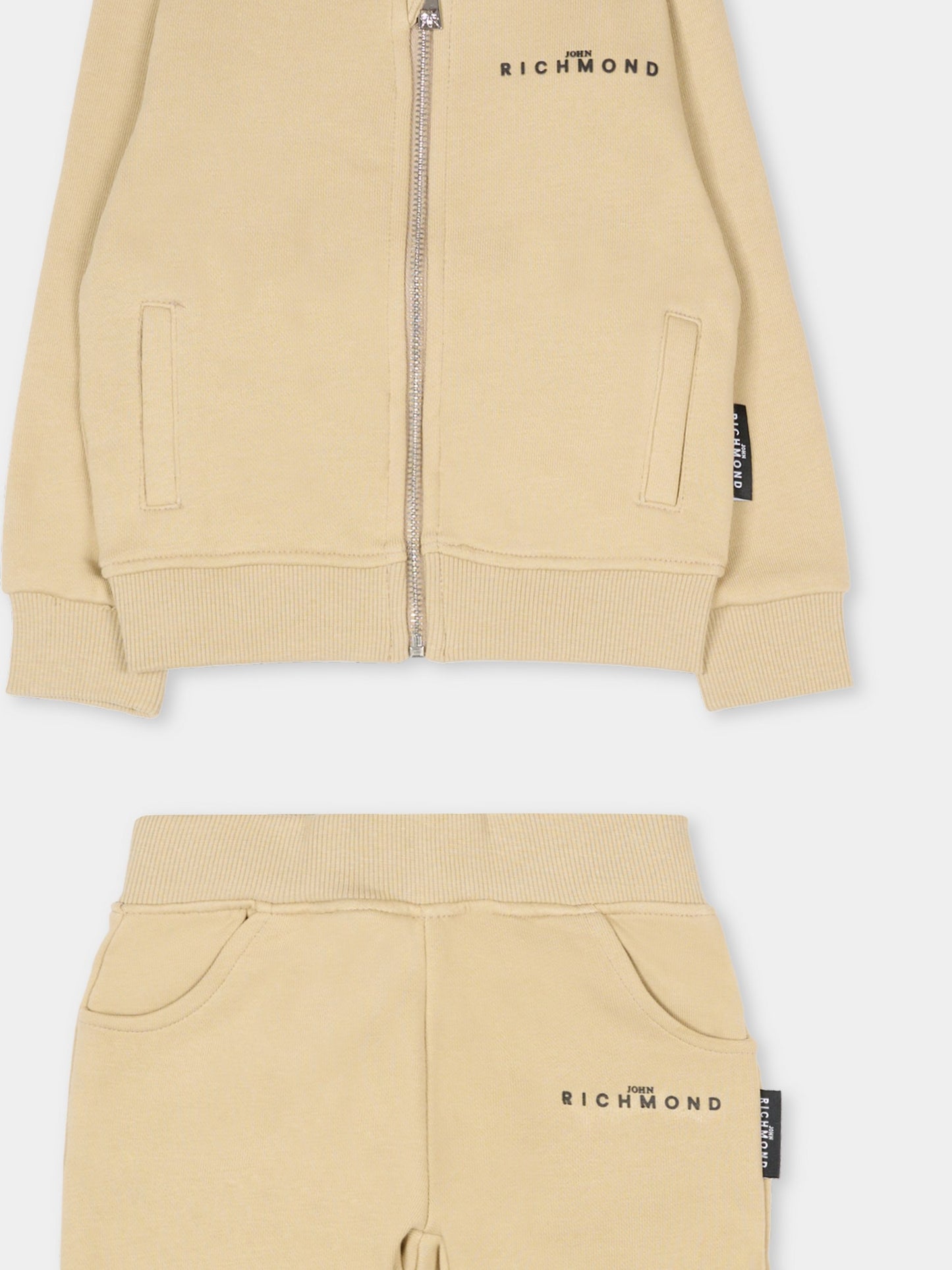 Completo beige per neonato con logo,Richmond,RIA25002CF TRENCH COAT