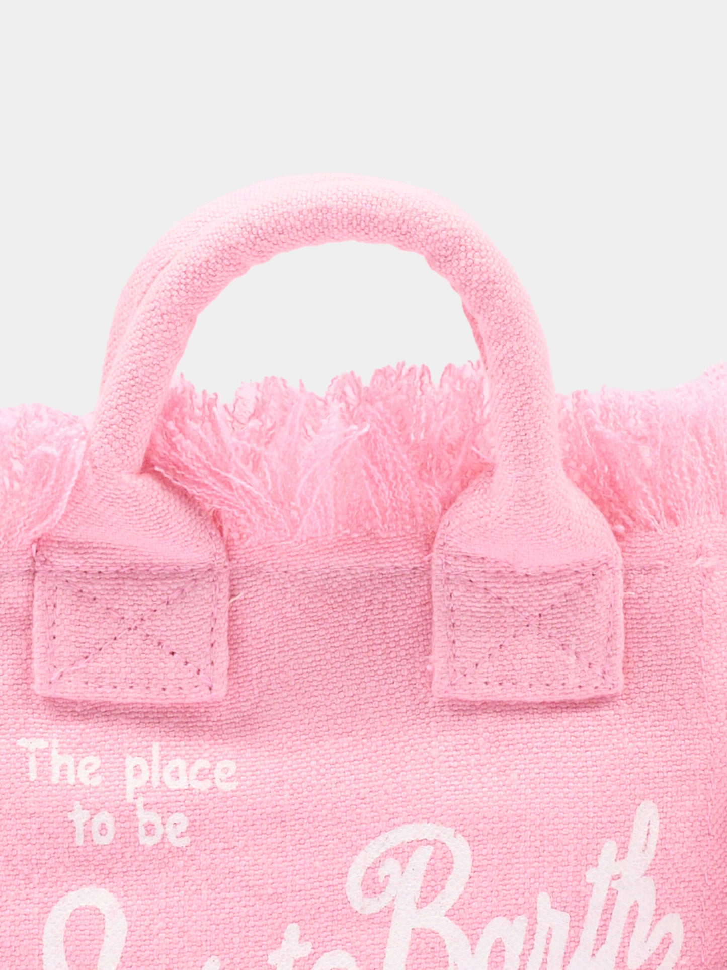 Borsa rosa Vanity Mini Linen per bambina,Mc2 Saint Barth,VAMI008 00142L