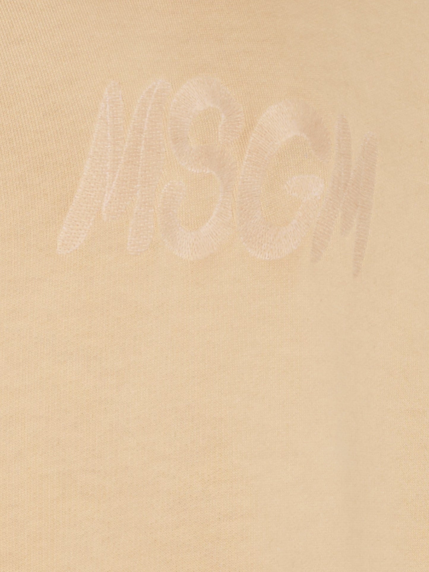 Felpa beige per bambini con logo,Msgm Kids,F5MSJUHS020 MS030