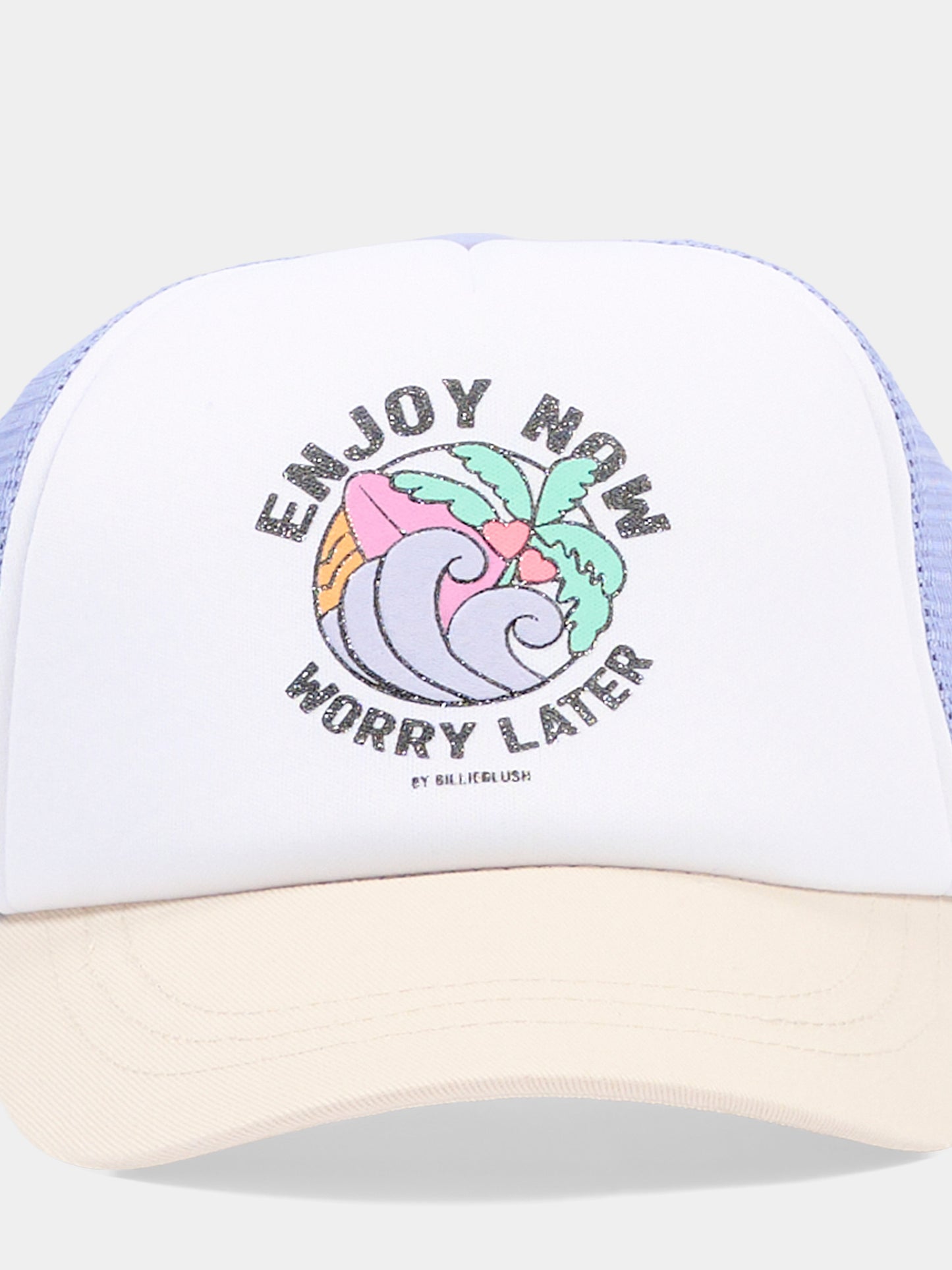 Cappello lilla per bambina con tavola da surf,Billieblush,U22070 81S