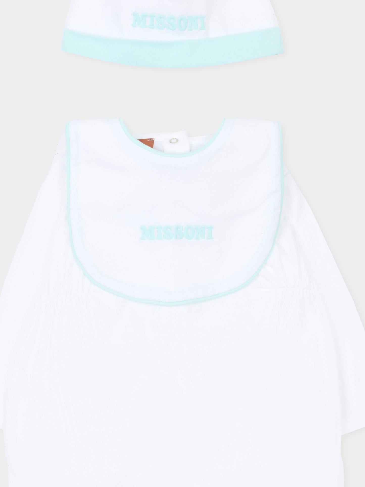 Set bianco per naontao con logo,Missoni,MUB500 J0177 100CE