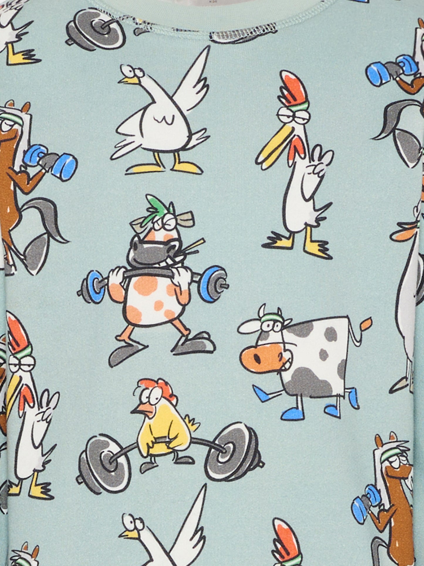 Felpa verde per bambino con stampa animali,Stella Mccartney Kids,TV4R20 Z2133 710MC