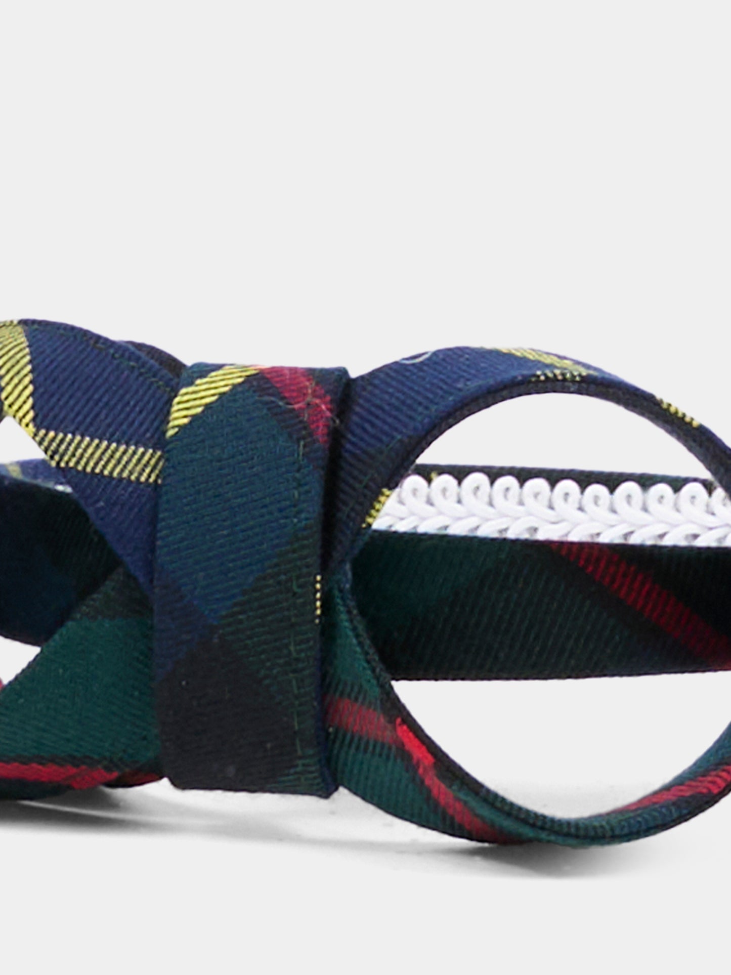 Cerchietto Infinity verde per bambina con fiocco tartan,Nennè Studio,INFINITY VERDE INGLESE