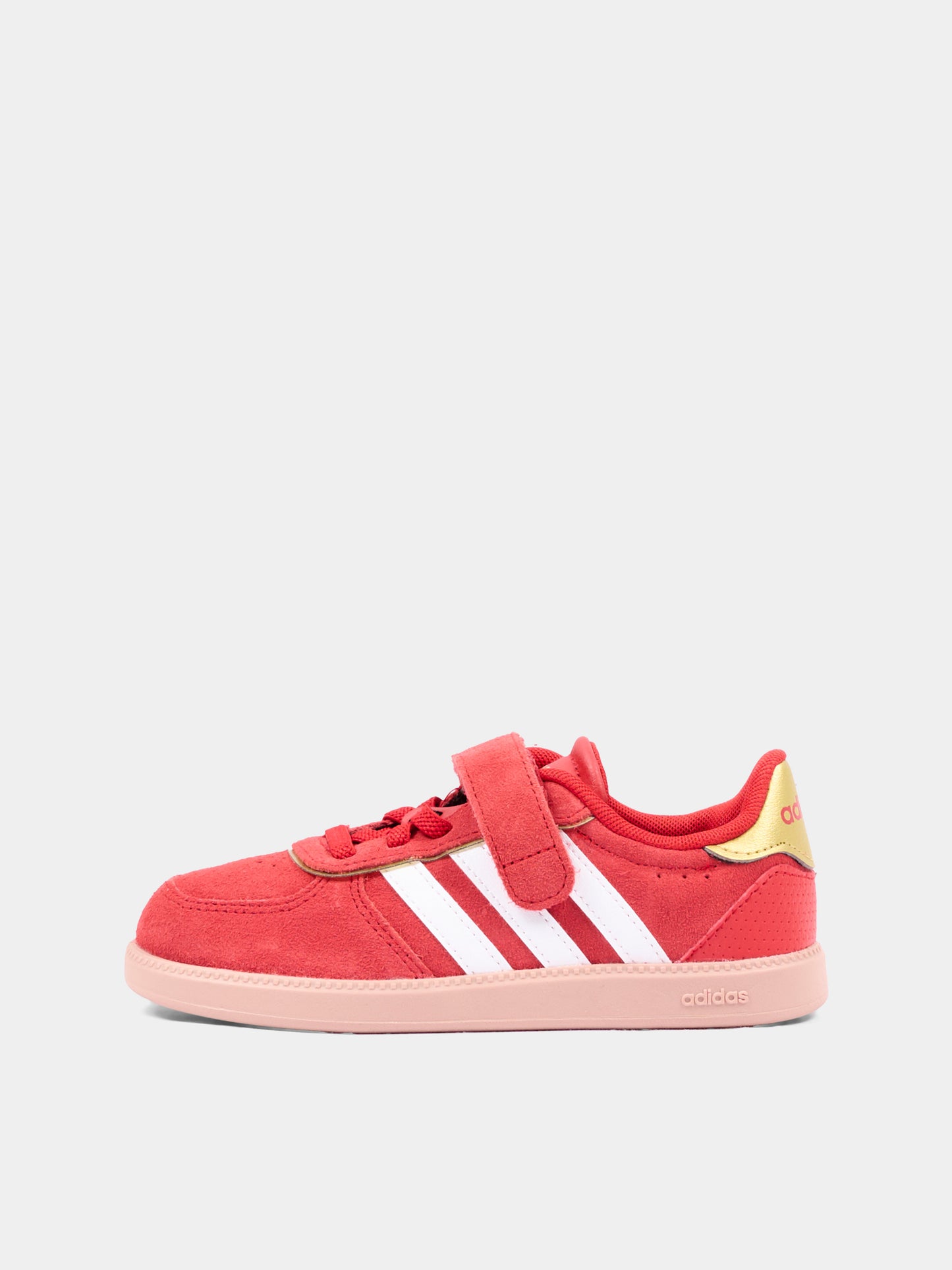 Sneakers rosse per bambini con velcro,Adidas,KJ4443