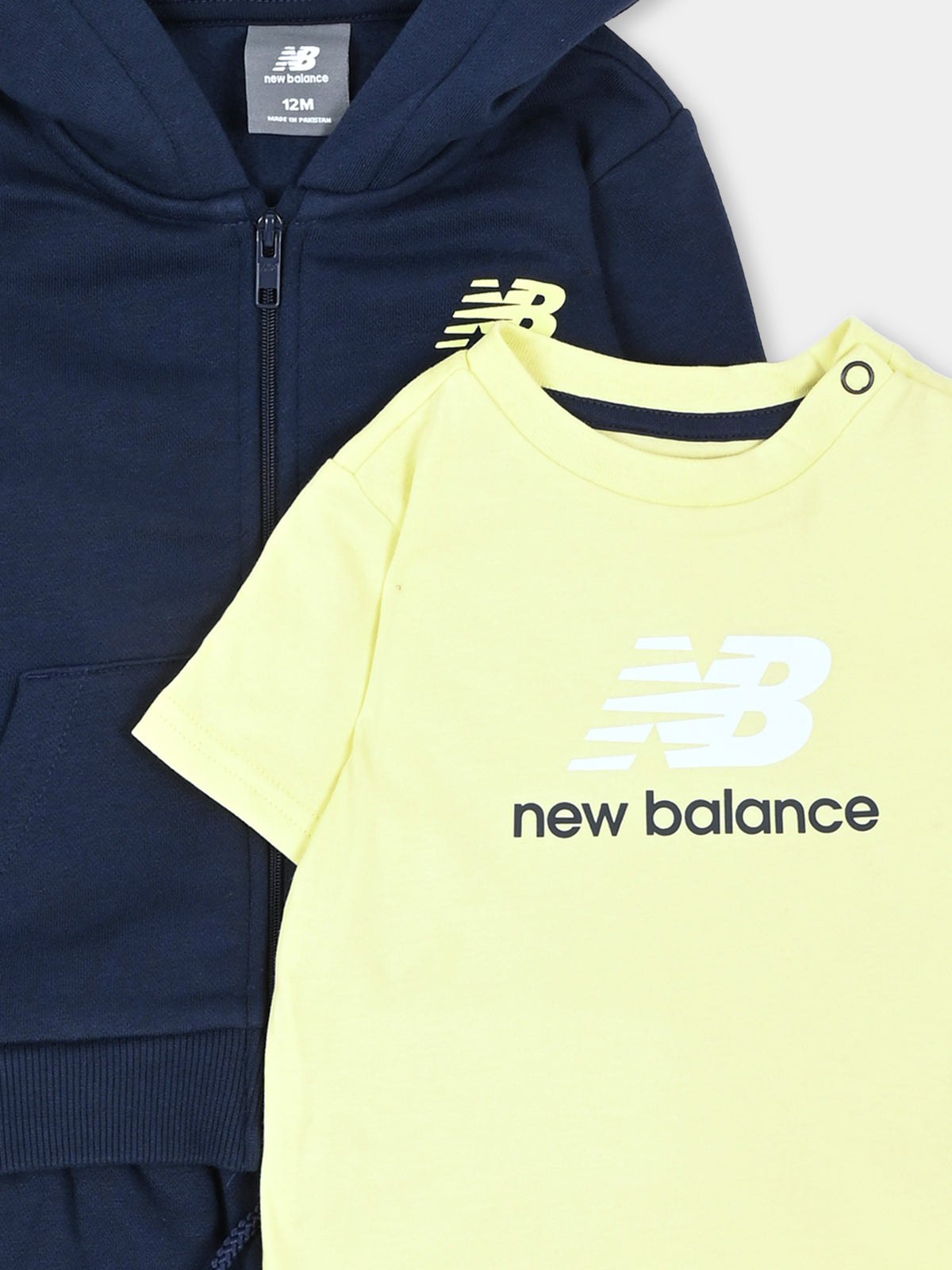 Completo sportivo lungo blu per neonato,New Balance,ISE0U4I NNY