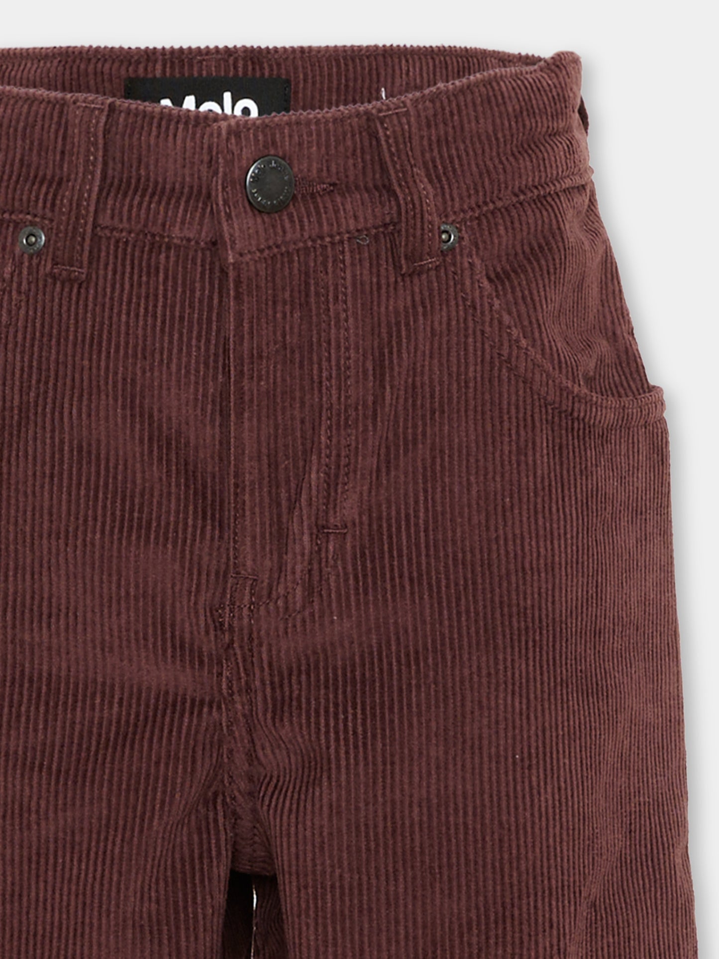 Pantaloni bordeaux Aiden per bambini con patch logo,Molo,6W26I113 2226