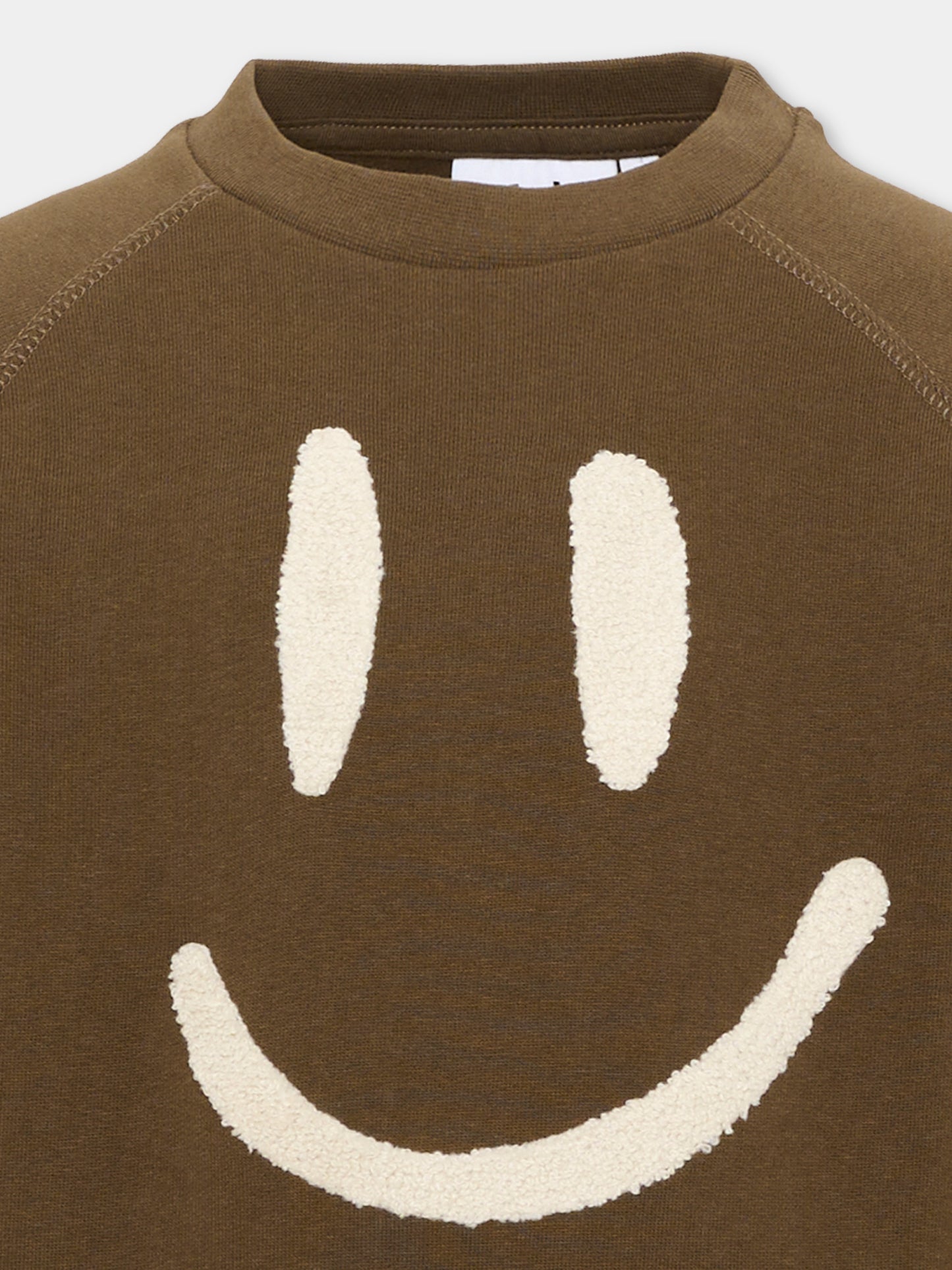 Felpa marrone Mike per bambini con smiley,Molo,6W26J201 8795