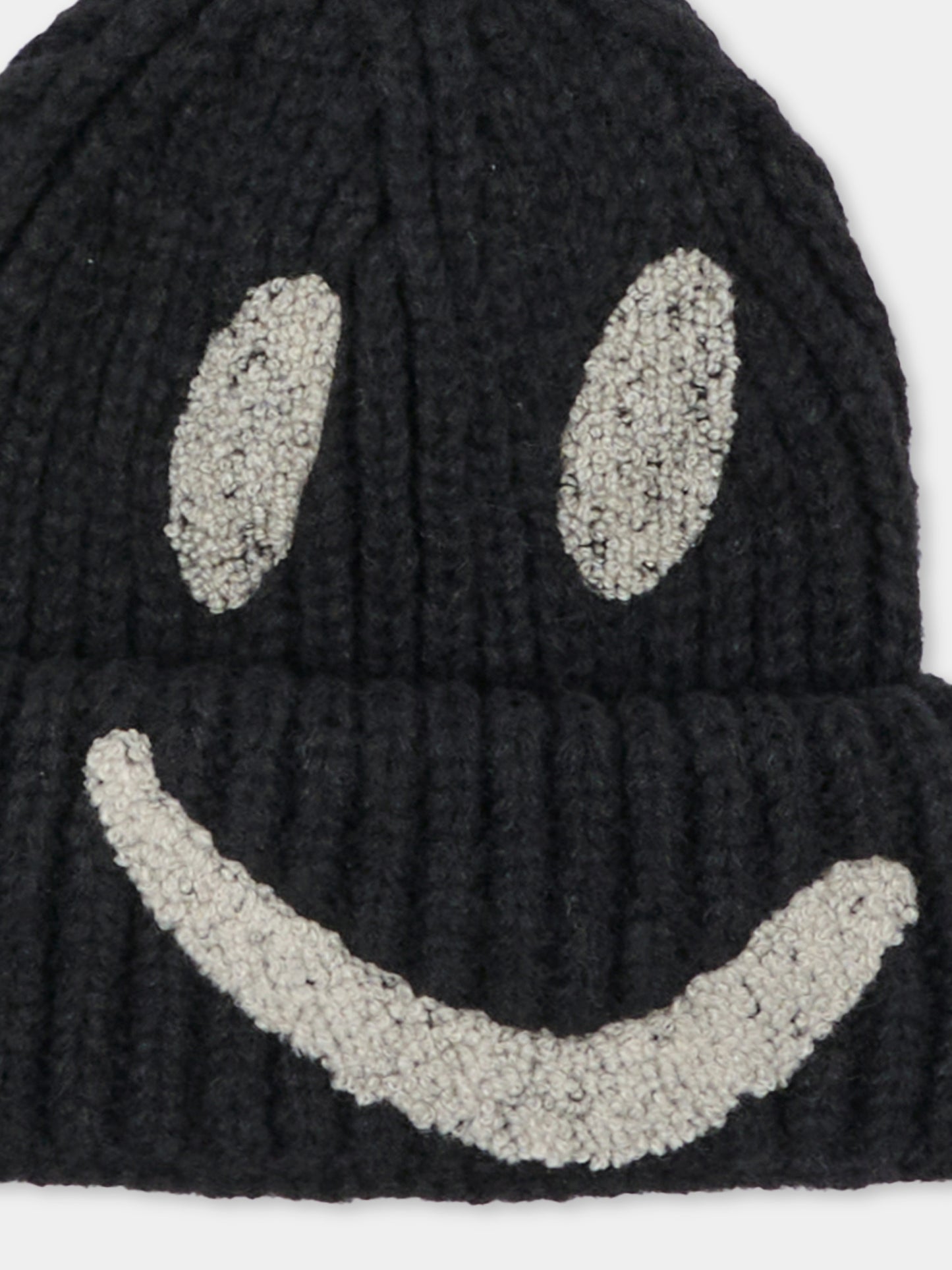 Berretto nero Kim per bambini con smile,Molo,7W26S303 0099