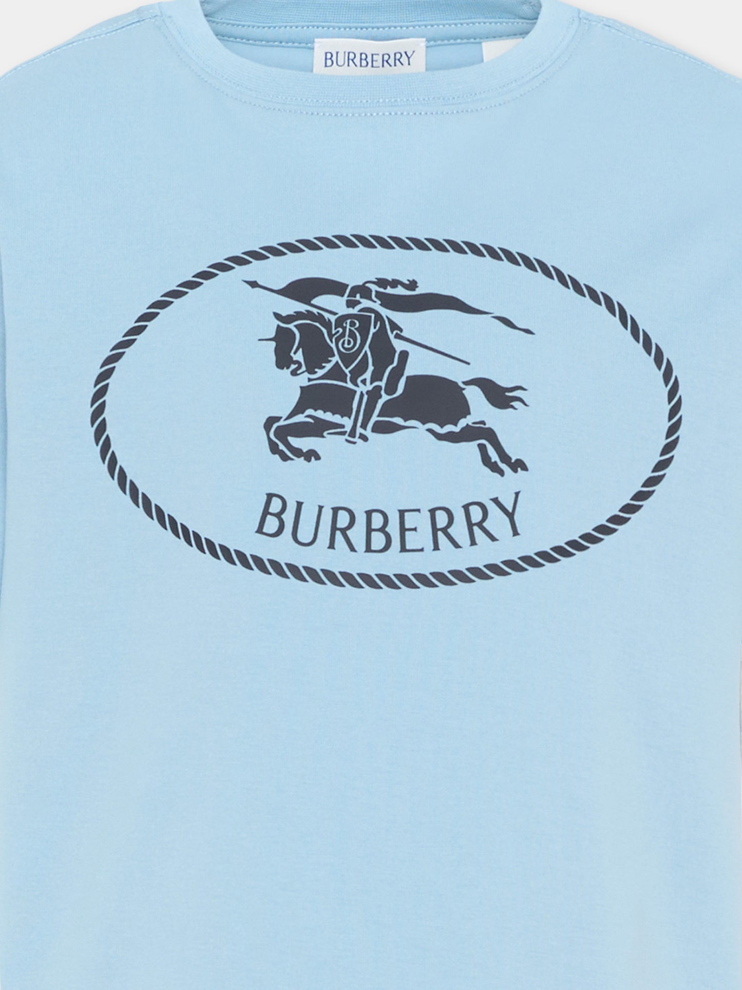 T-Shirt ciel pour garçon avec logo