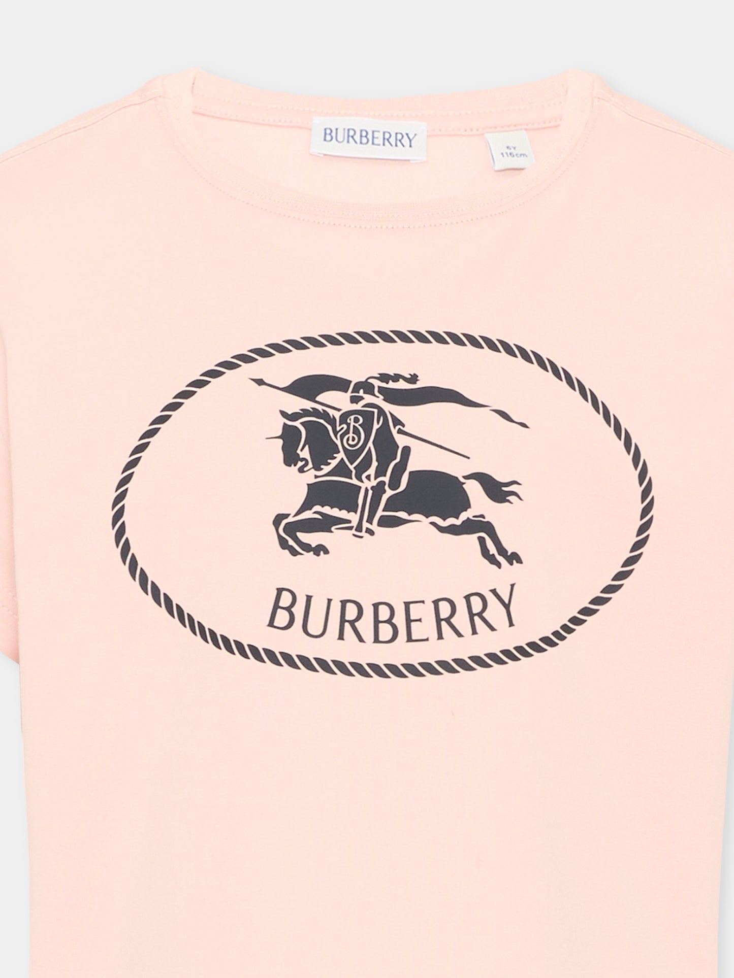 T-Shirt rose pour Fille avec logo