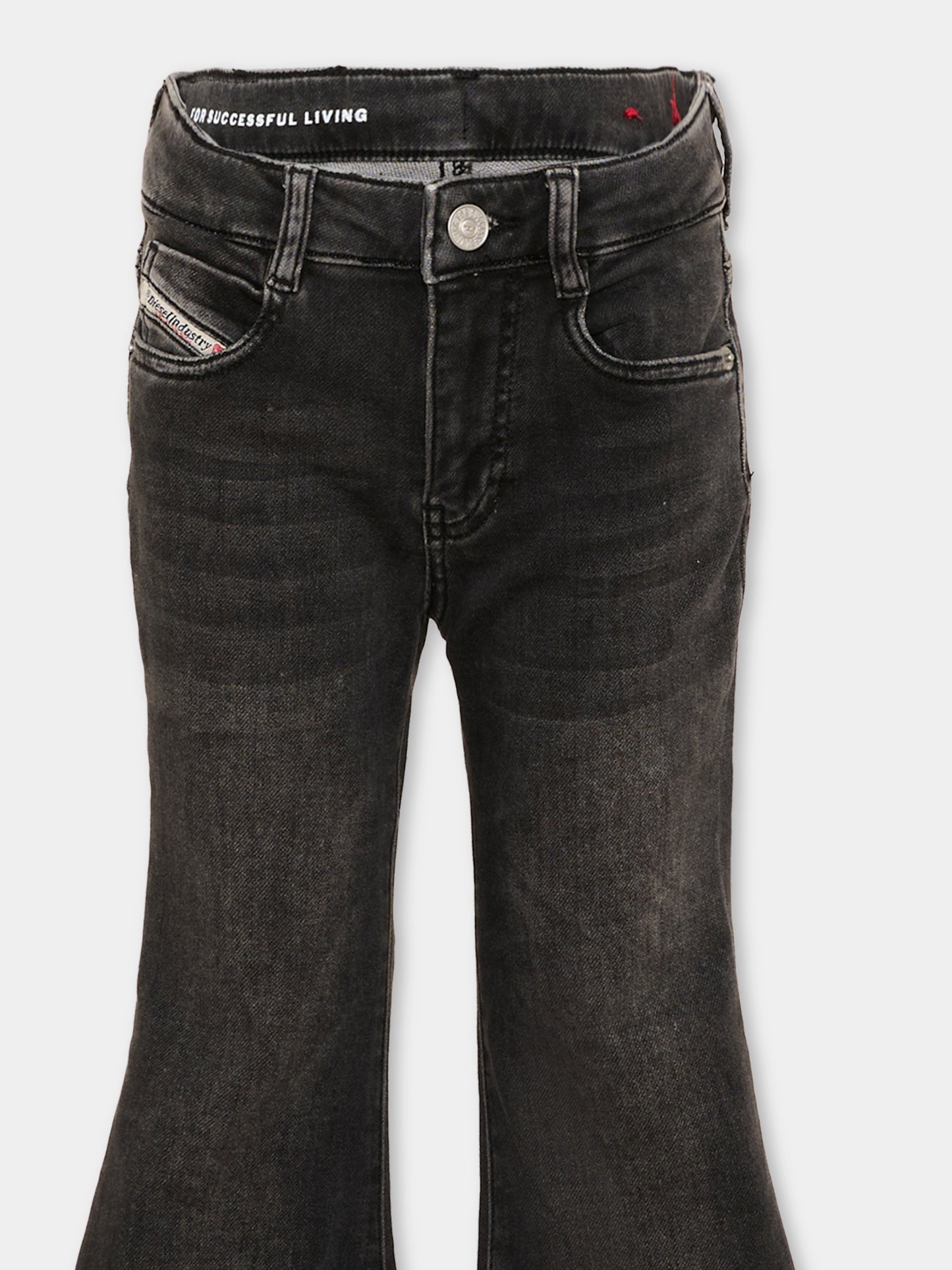 Jeans nero per bambina a campana,Diesel,J02957 KXBU4 K02