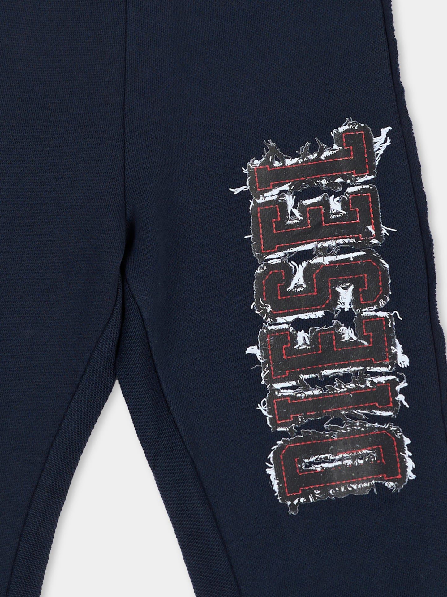 Pantalone blu per neonato con logo,Diesel,K00839 KYA2W K8AT