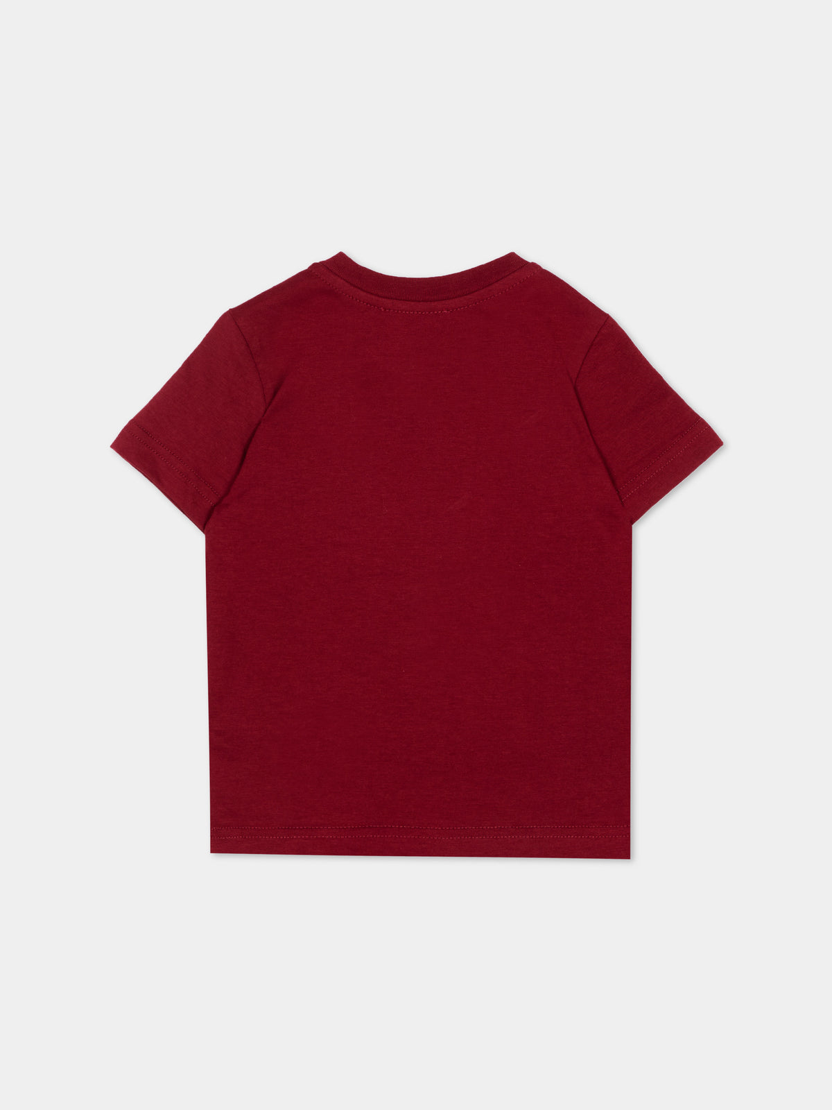 T-Shirt bordeaux per neonata con logo,Diesel,K00858 00YI9 K440