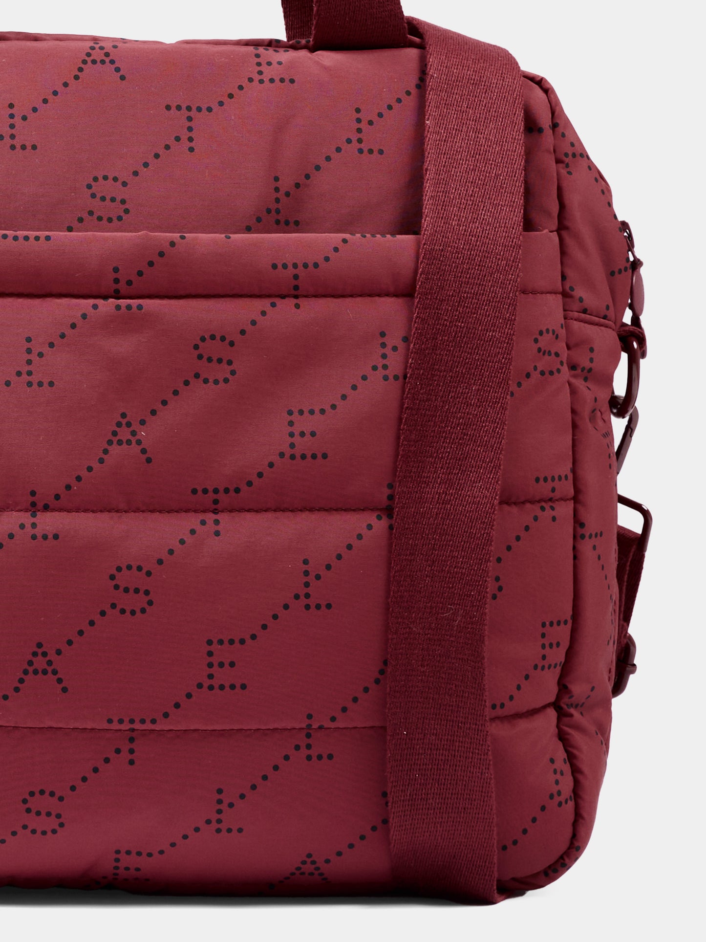 Borsa mamma bordeaux per neonati logo,Stella Mccartney Kids,TY0548 Z3652 416NE