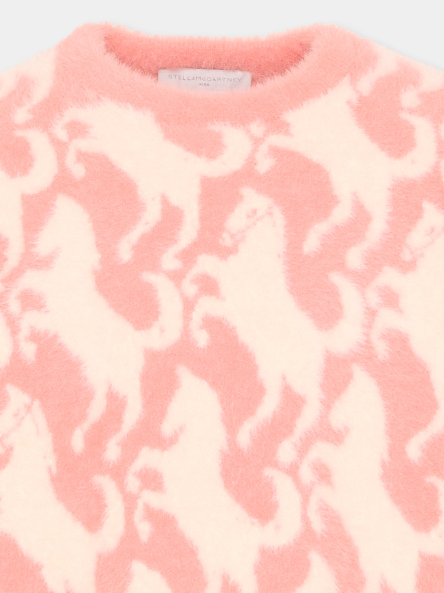 Maglione rosa per bambina con unicorni,Stella Mccartney Kids,TZ9A40 Z2288 999
