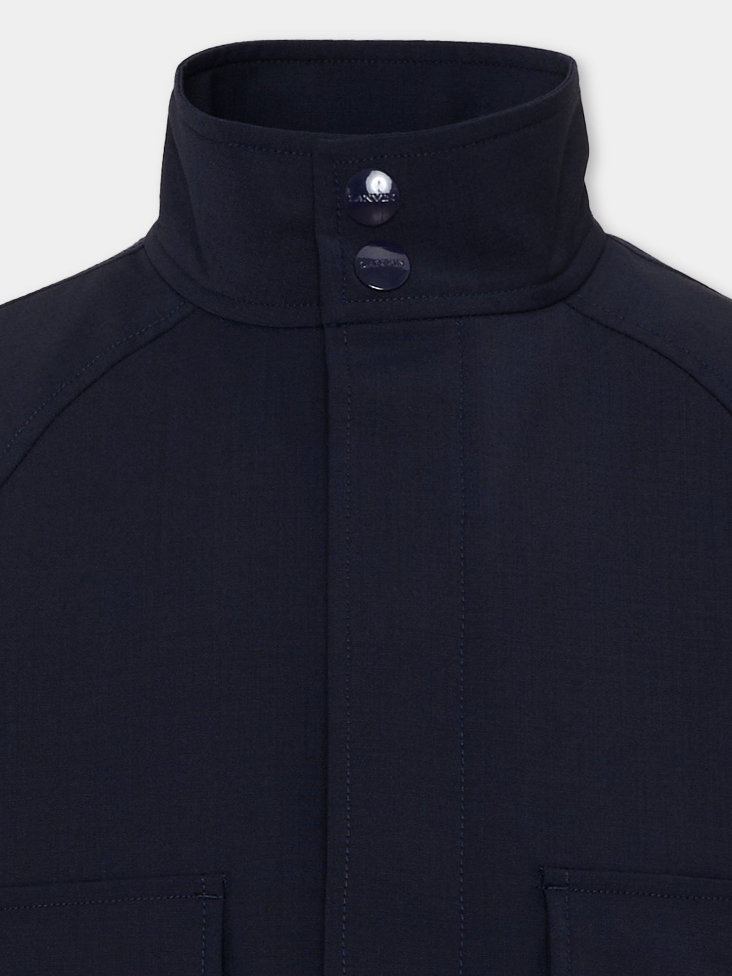 Giacca blu per bambino con logo,Lanvin Petite,N30445 868