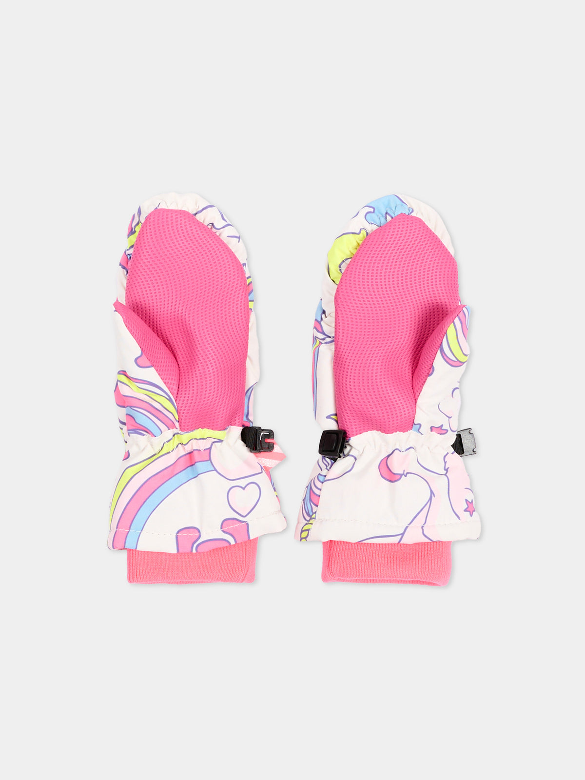 Guanti rosa per bambina con unicorni,Billieblush,U22542 47A