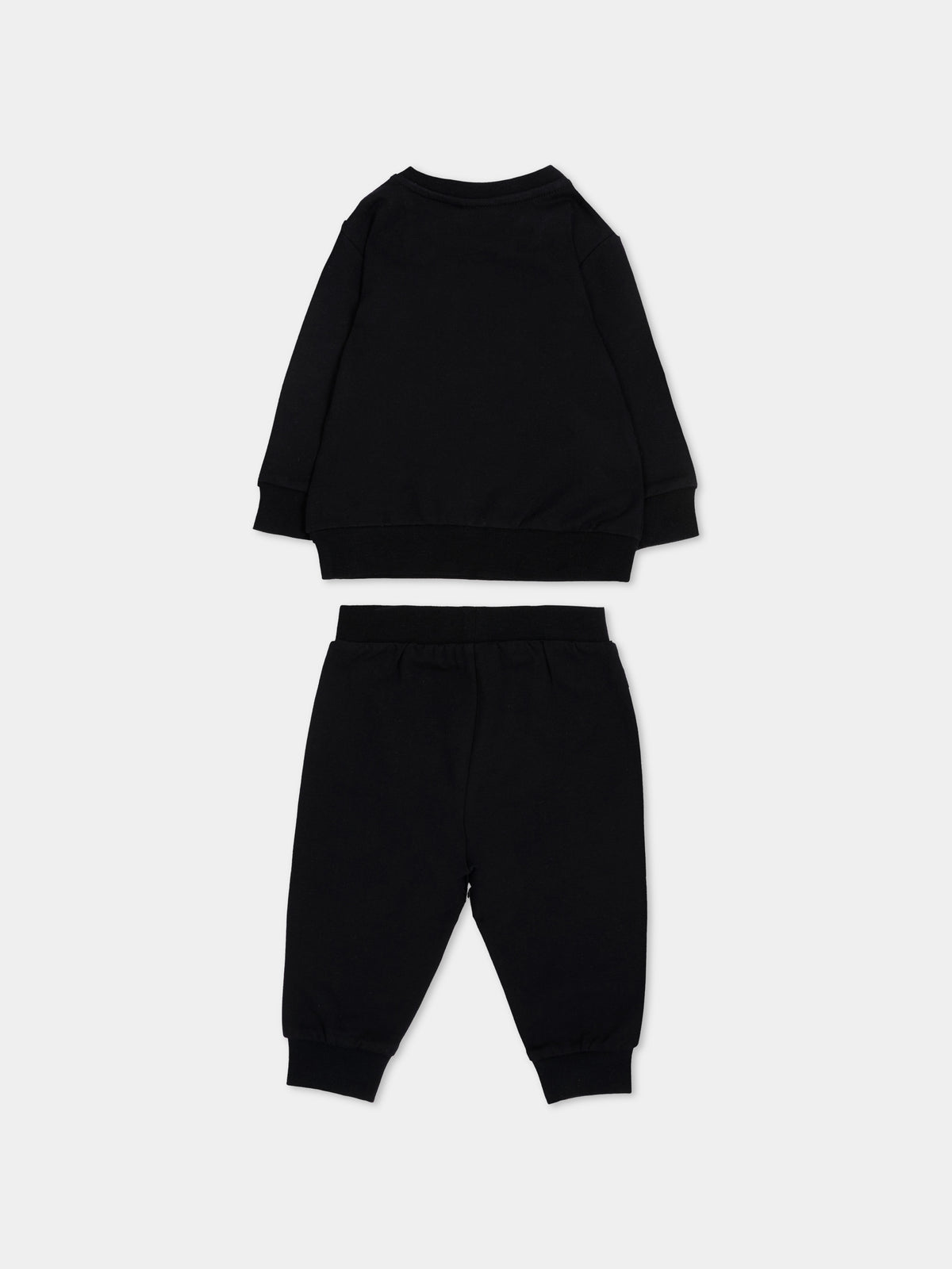 Completo sportivo nero per neonato con logo,Boss,J53699 09B