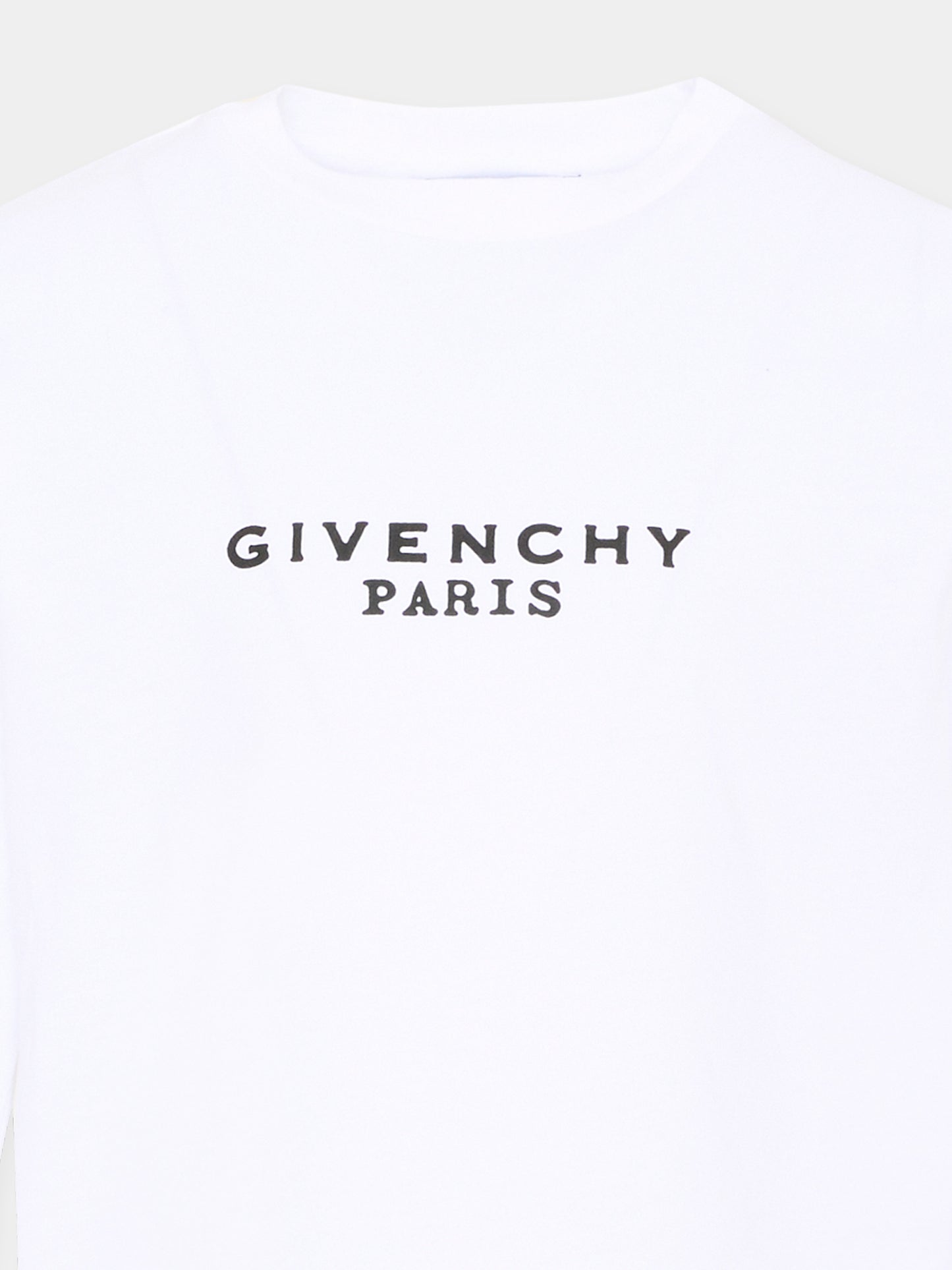 T-Shirt bianca per bambina con logo,Givenchy Kids,H31321 10P