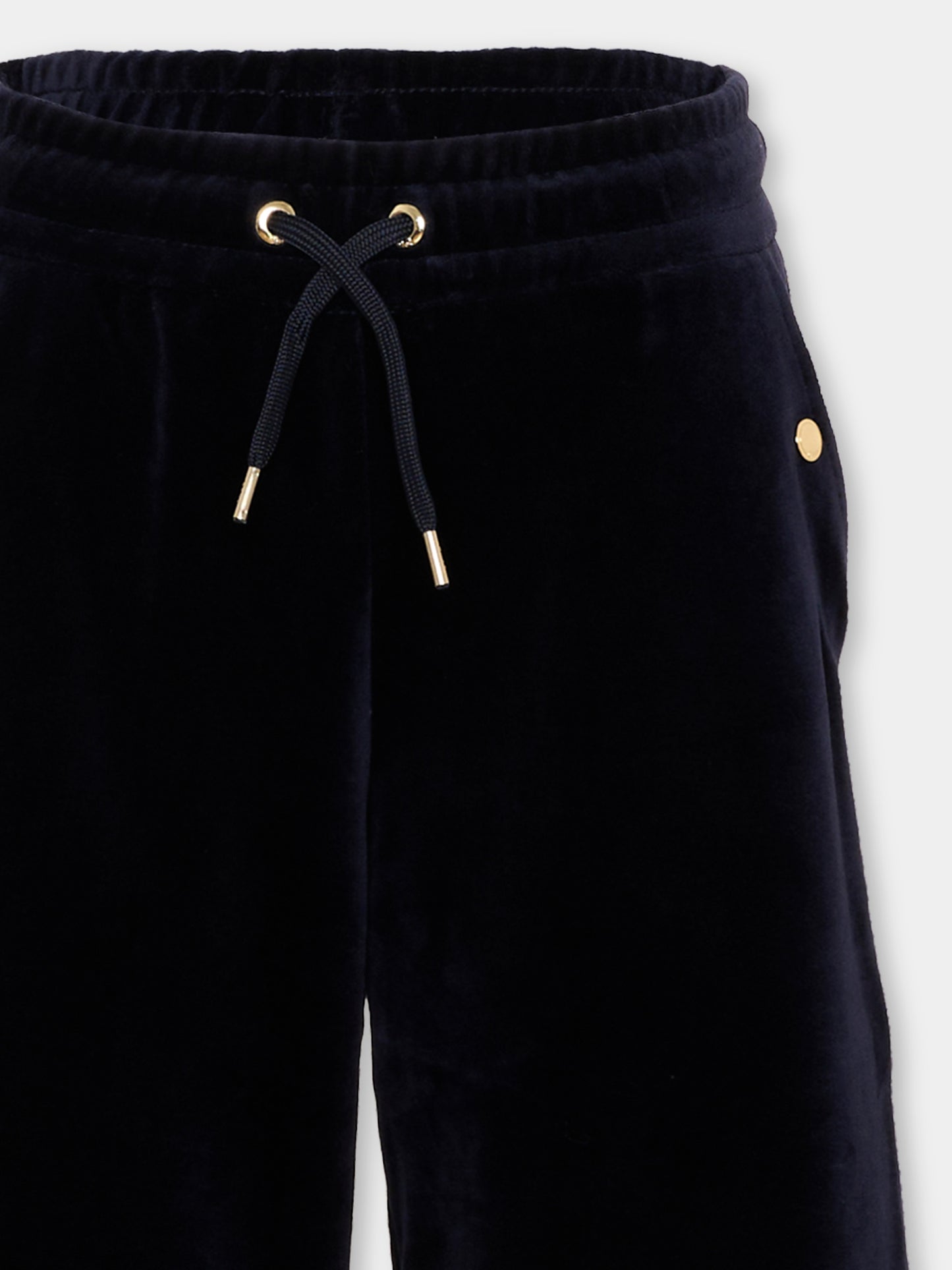 Pantaloni sportivi blu per bambina con logo,Chloé Kids,C21263 859