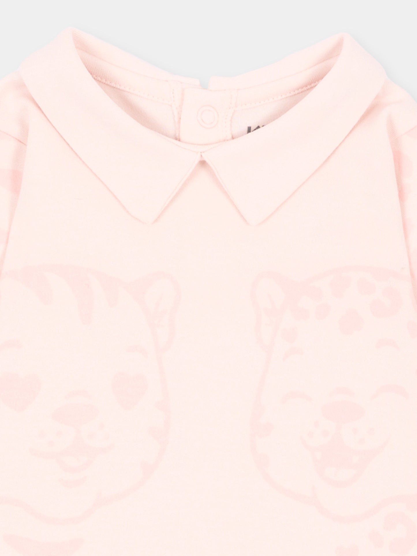 Tutina rosa per neonata con tigre,Kenzo Kids,K62097 43B