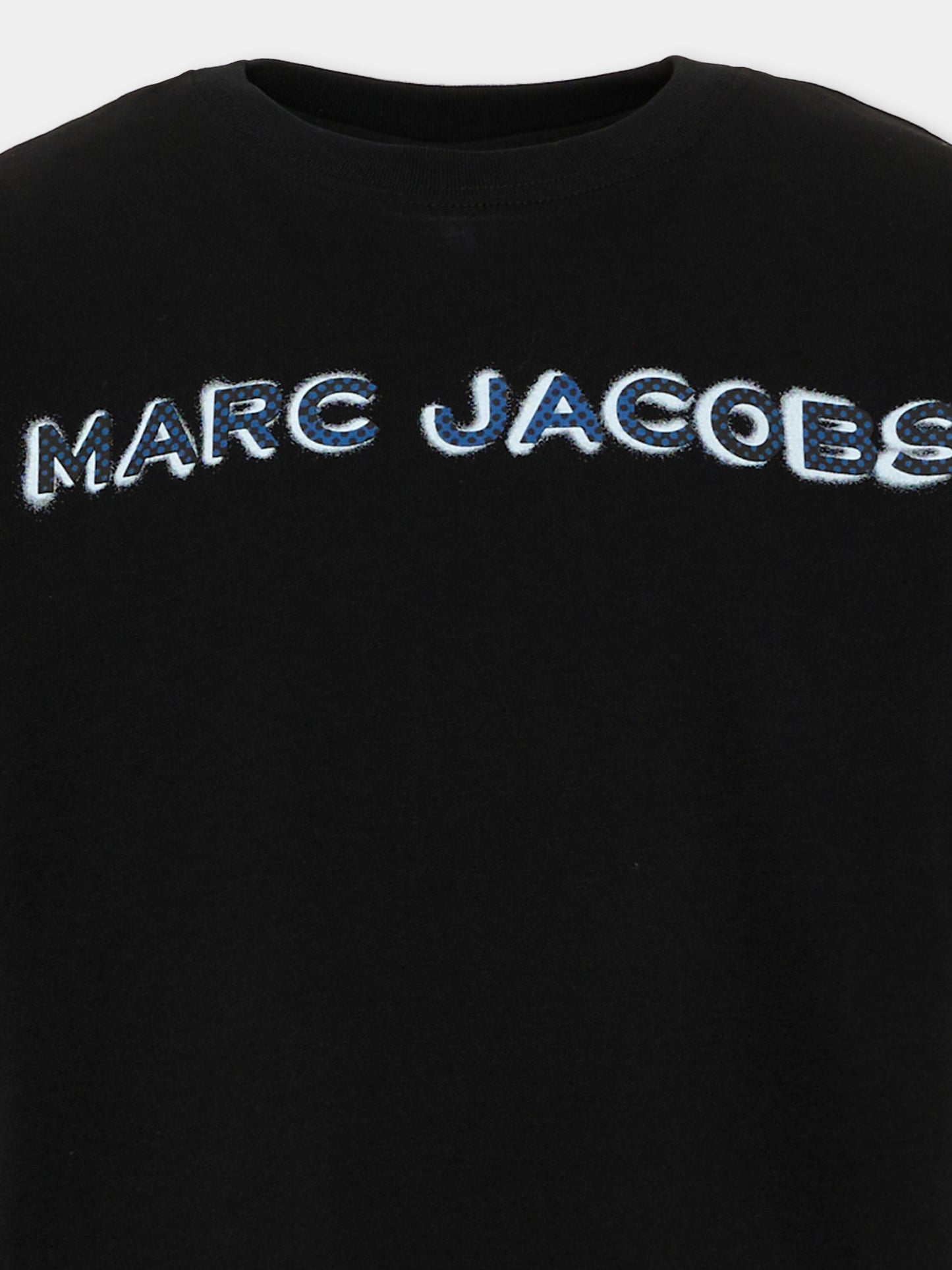 T-Shirt nera per bambino con logo,Marc Jacobs,W61025 09B