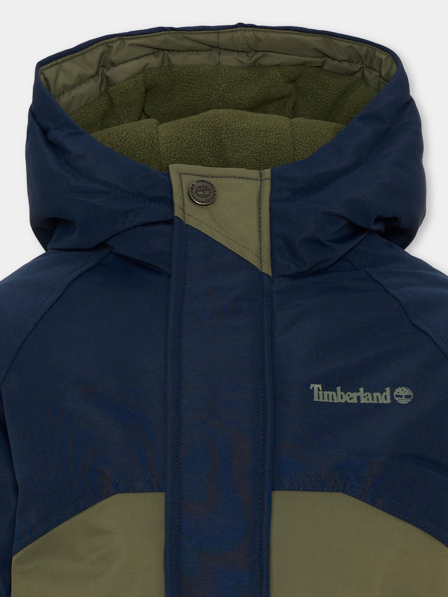 Parka blu per bambino,Timberland,T61073 849