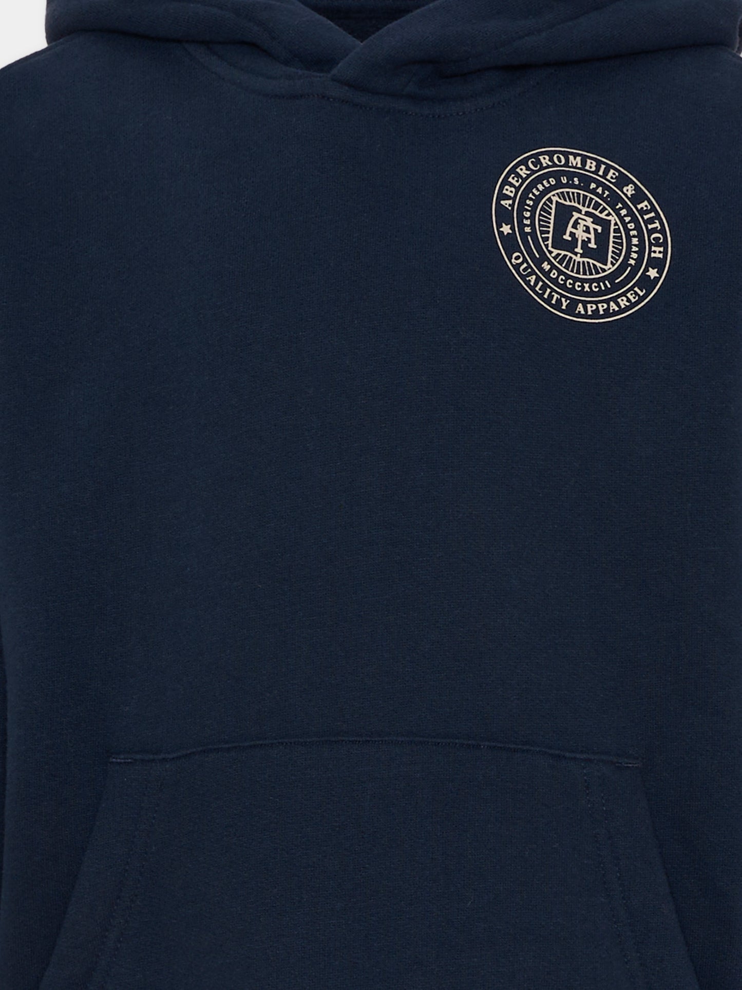 Felpa blu per bambini con logo college,Abercrombie & Fitch,93AK06 U3K
