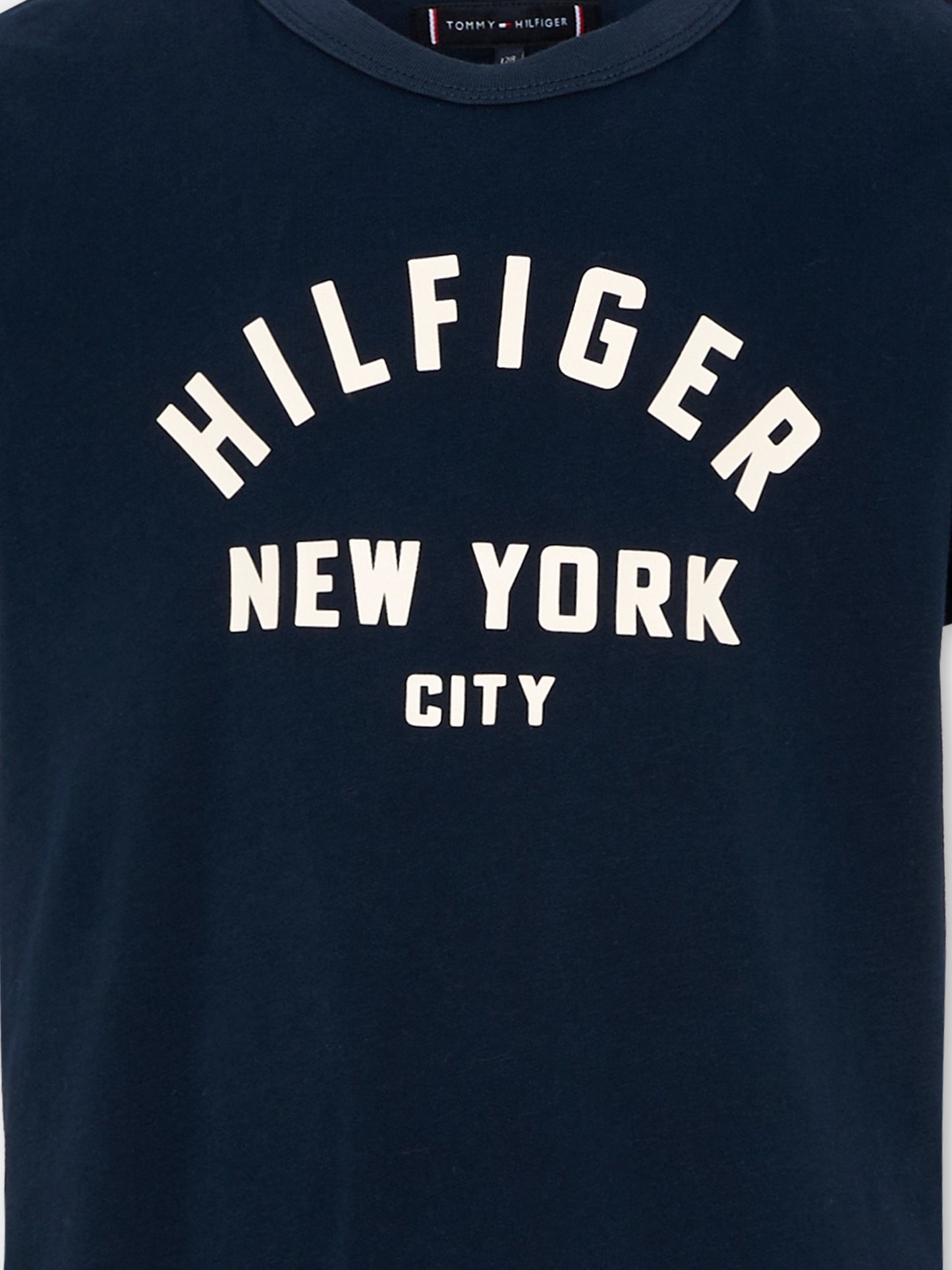 T-Shirt blu per bambini con logo,Tommy Hilfiger Junior,KB0KB09800 C1G