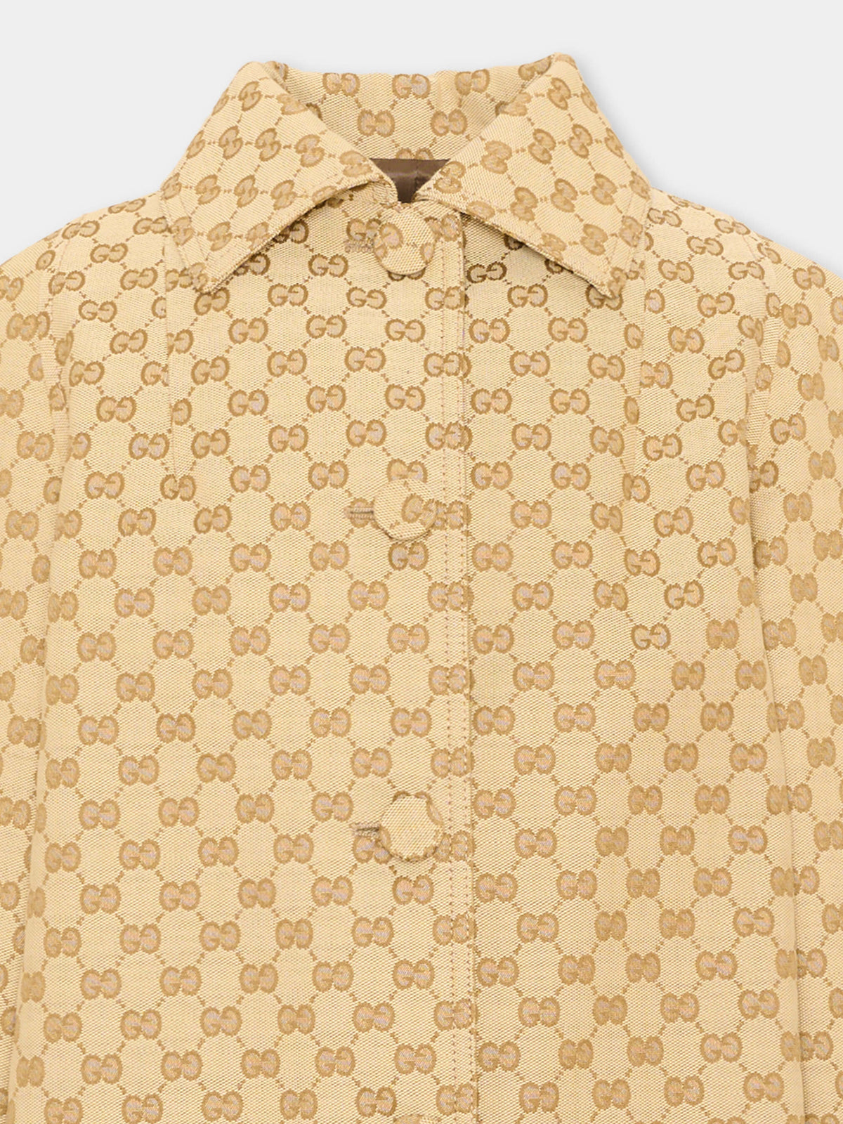 Manteau beige pour fille GG