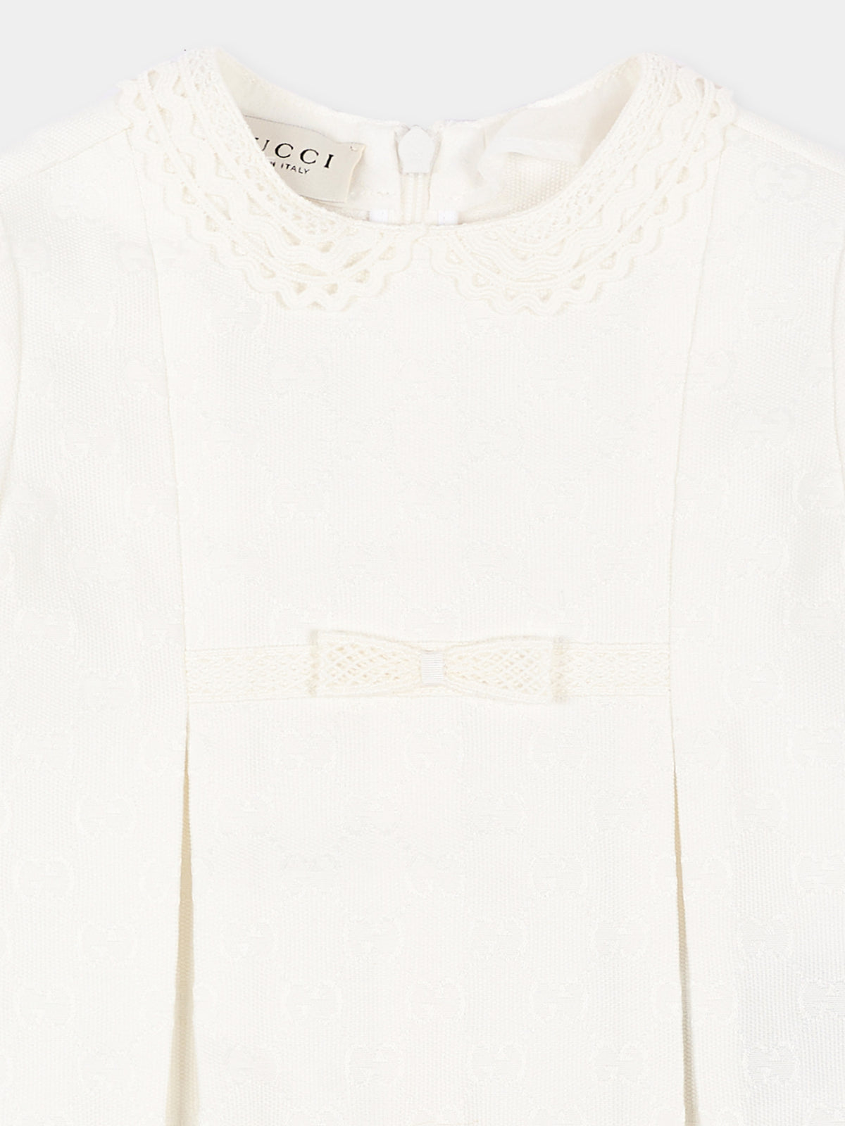 Abito elegante avorio per neonata GG