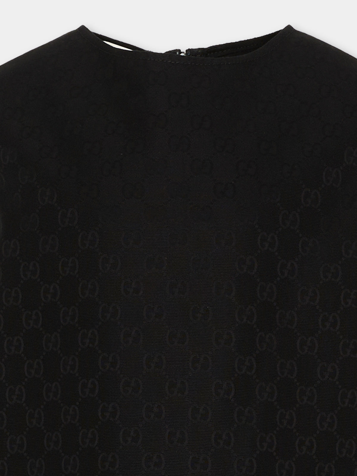 Robe élégante noire pour fille avec pinces